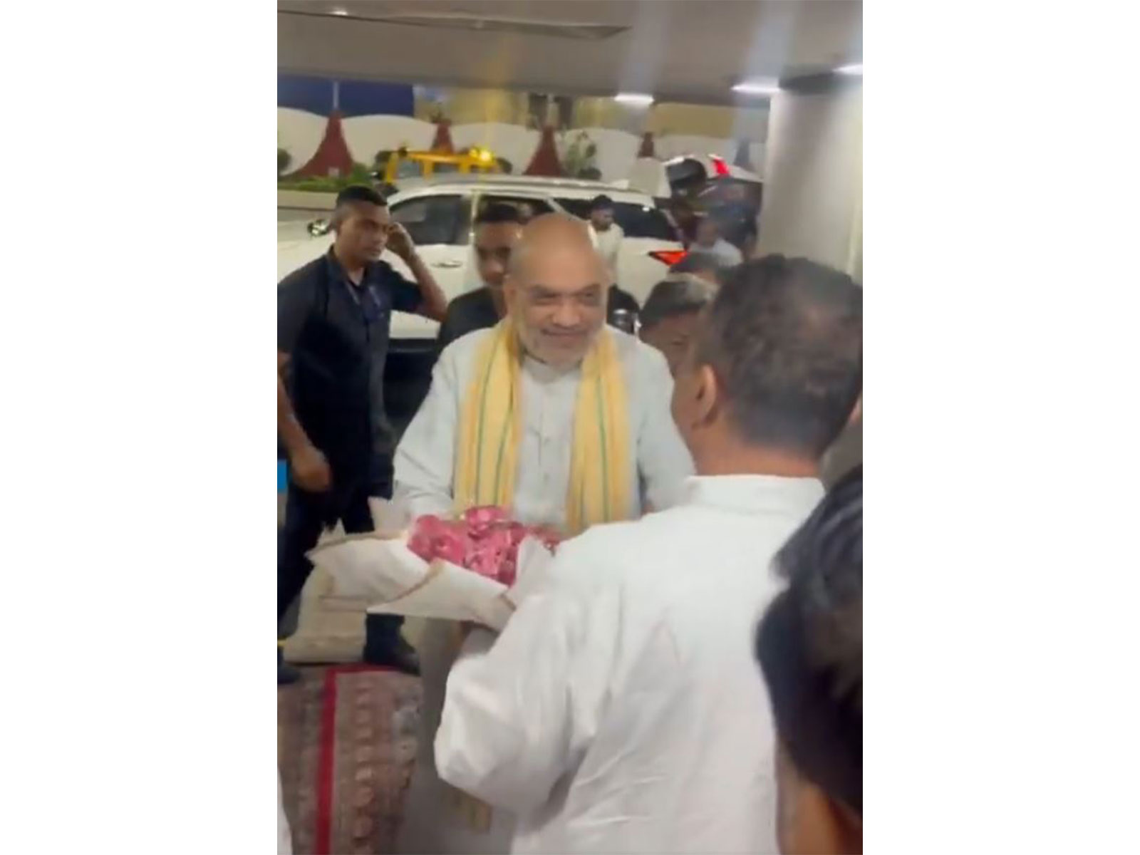 Union Home Minister Amit Shah at the Kolkata Airport (Photo/X@SuvenduWB)