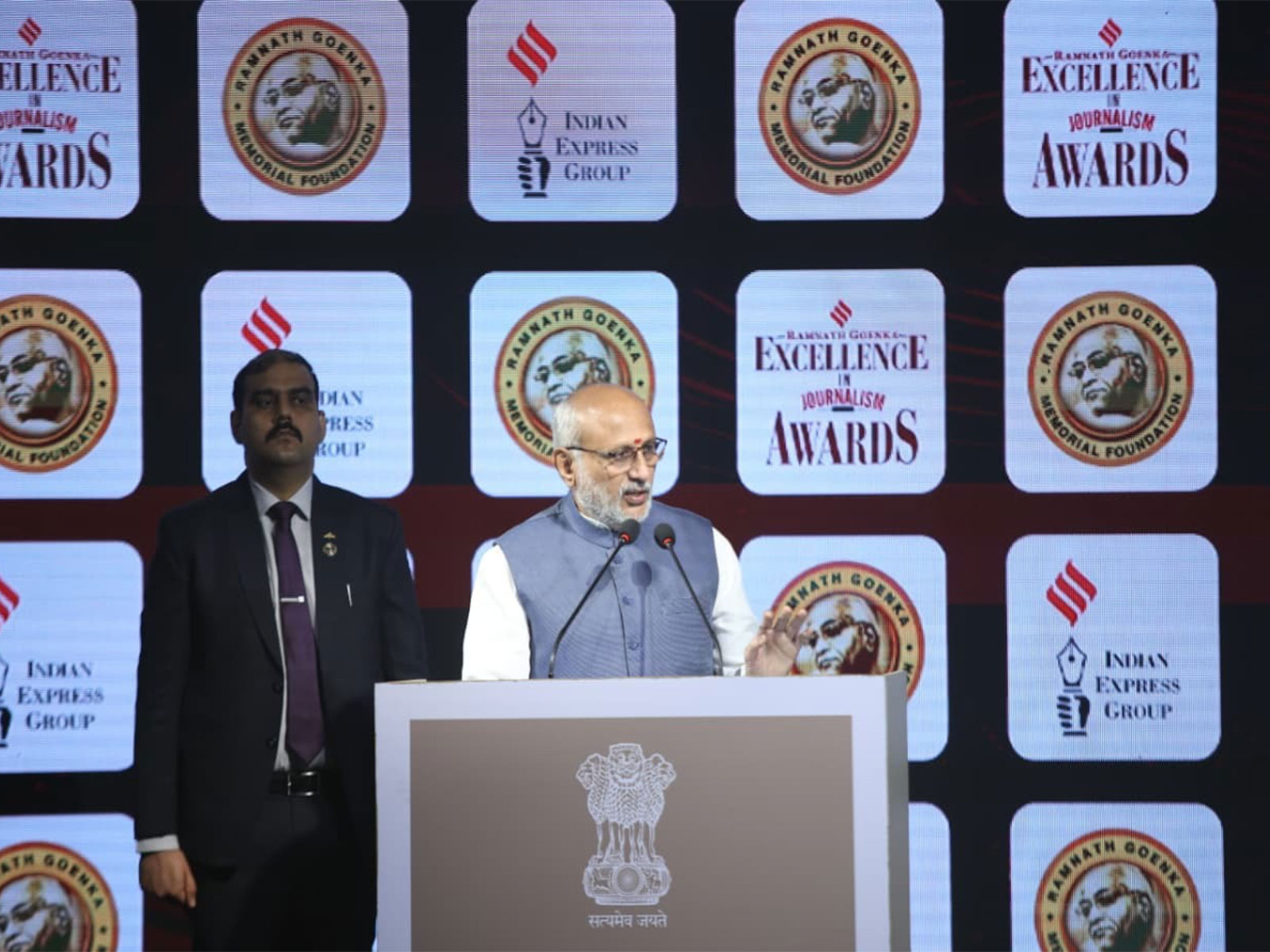 Vice-President C.P. Radhakrishnan at Ramnath Goenka Excellence in Journalism Awards 2026 (Photo/ Ramnath Goenka Excellence in Journalism Awards)