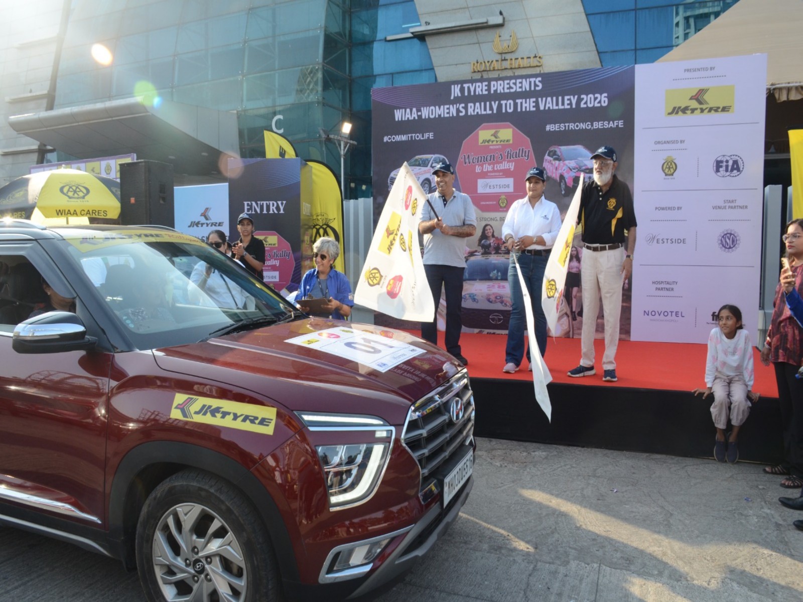 WIAA Women's Car Rally flags off from Mumbai (Photo: JK Tyre)