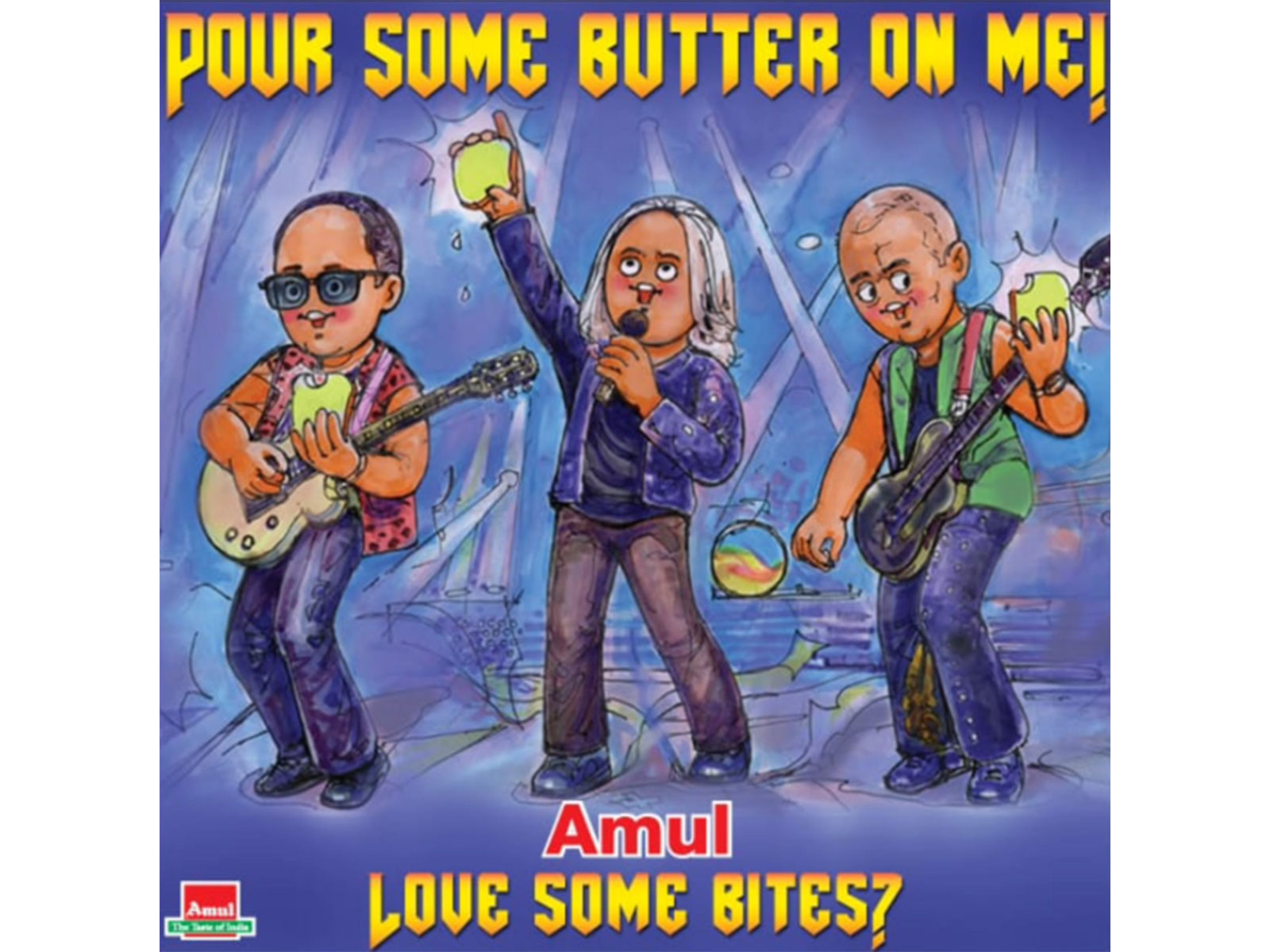 Amul India celebrates Def Leppard India tour (Photo/Instagram/@amul_india)