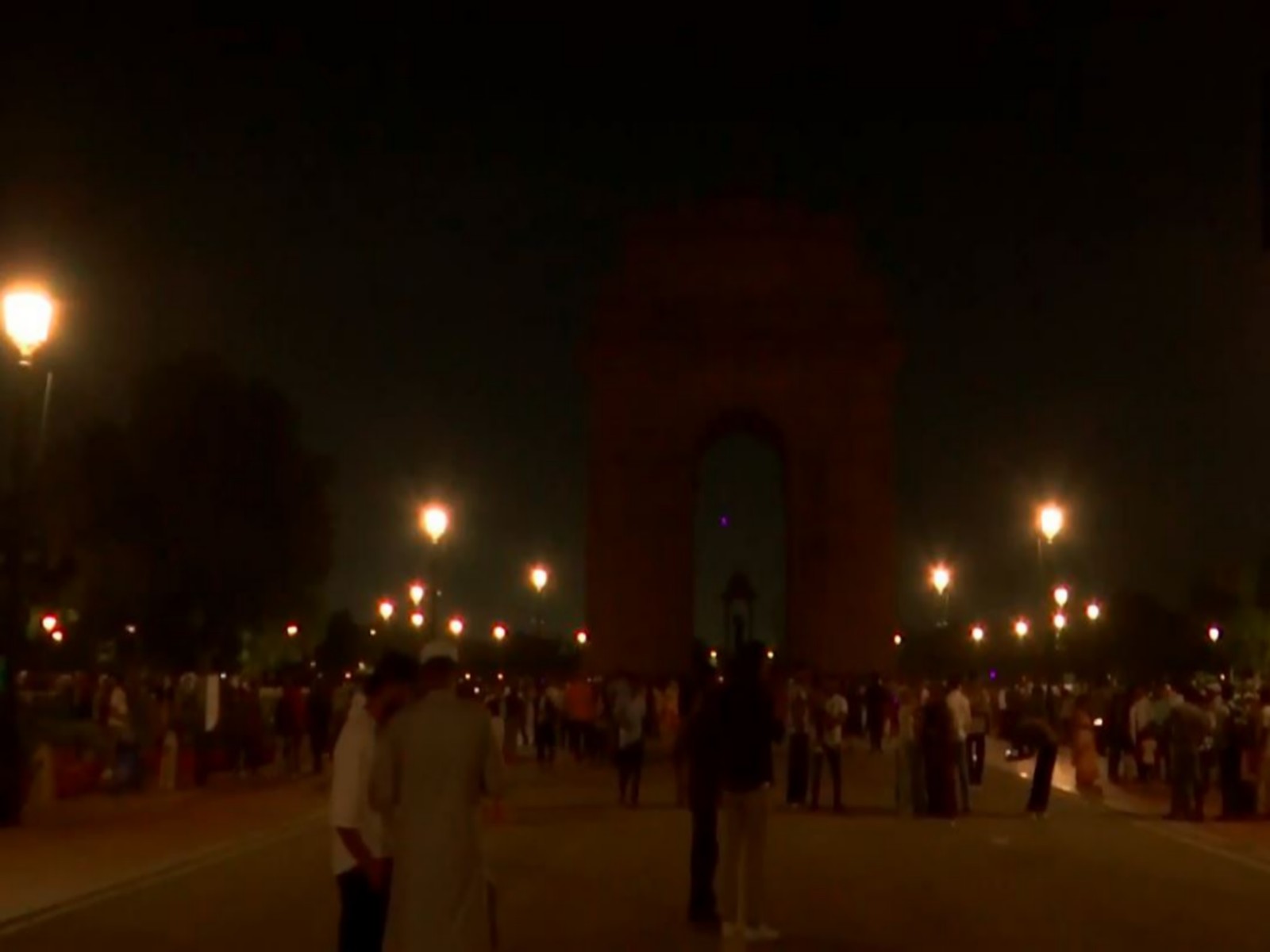 India Gate in Delhi observes Earth Hour (Photo/ANI)