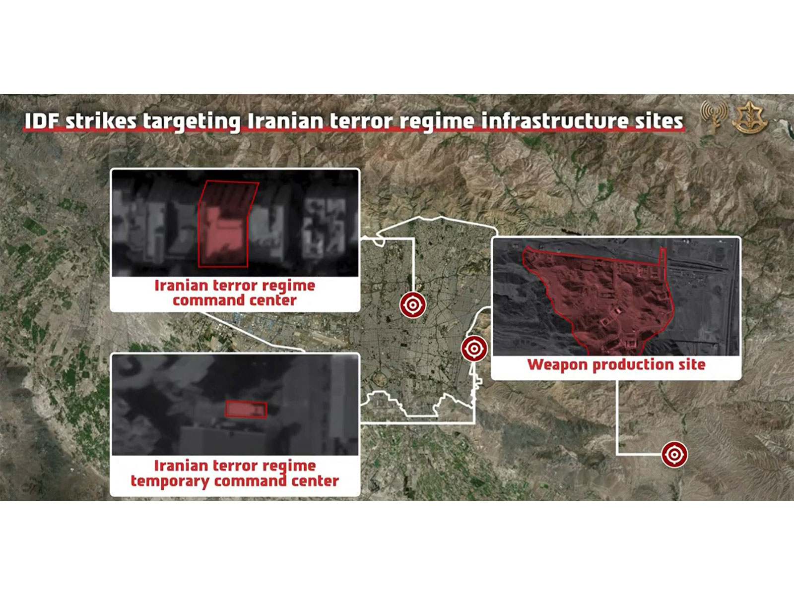 IDF claims Iranian military infrastructure struck in Tehran (Photo/X/@IDF)