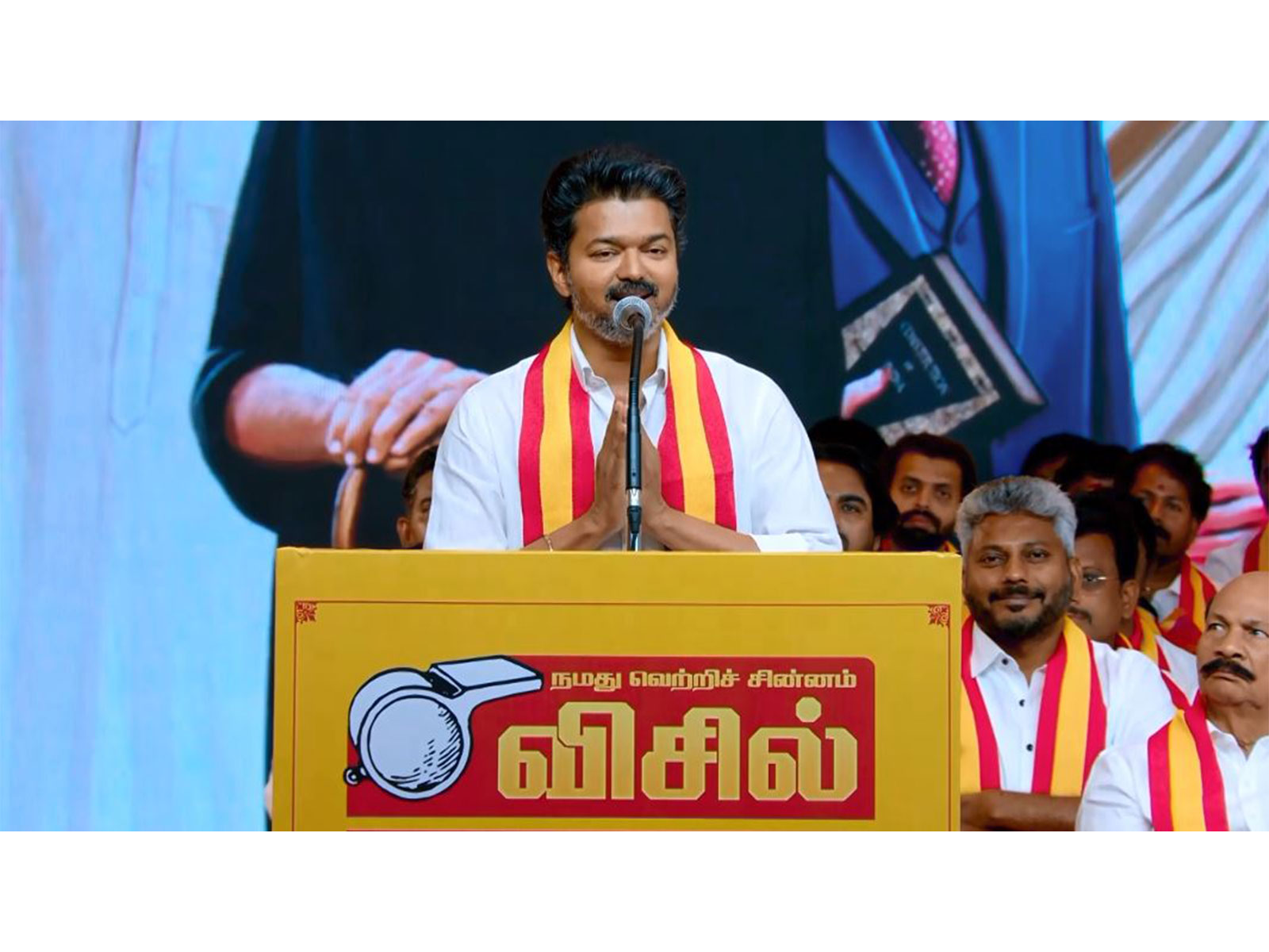 Tamilaga Vettri Kazhagam chief Vijay (Photo/ANI)