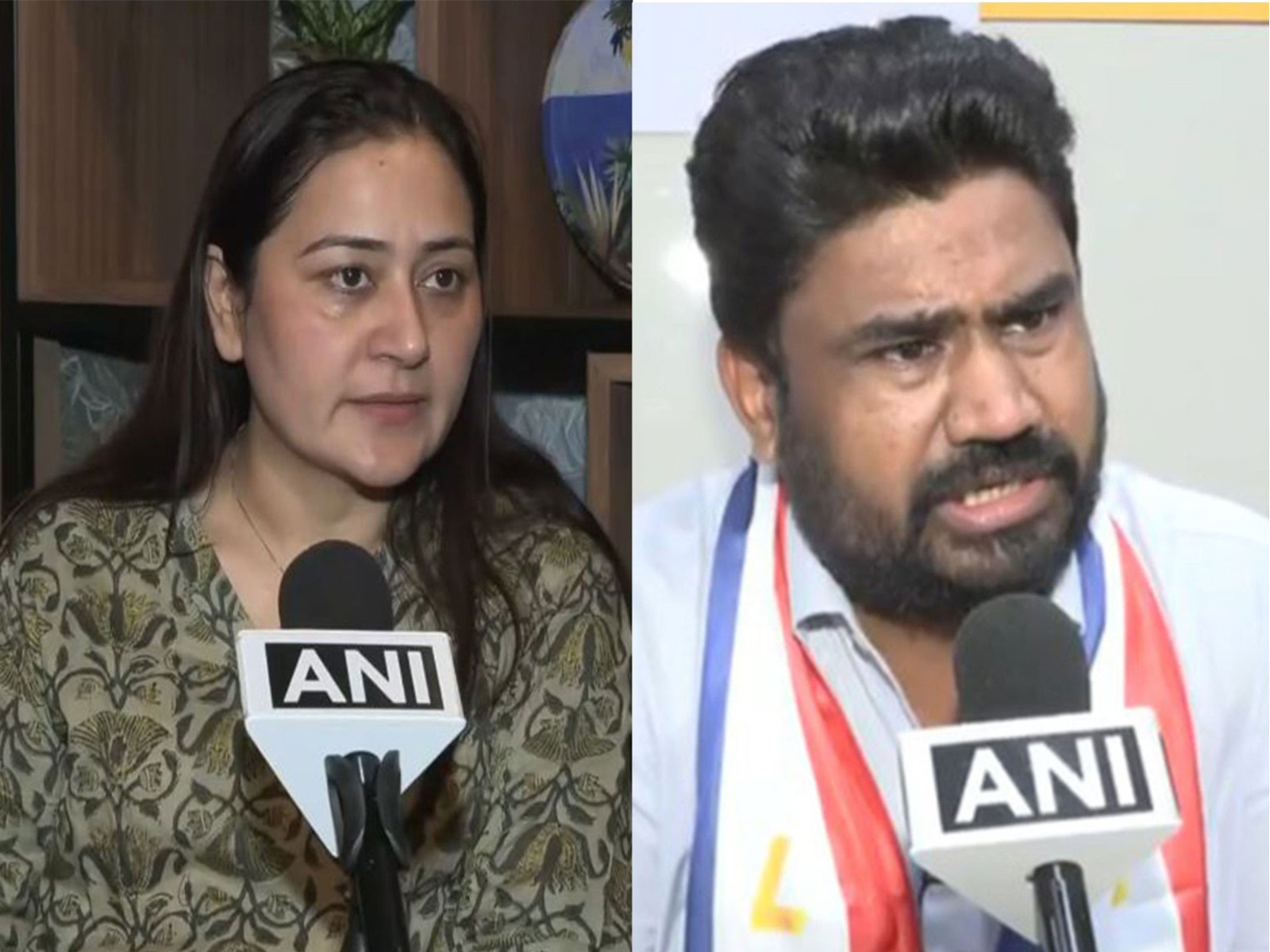 Congress' Dolly Sharma and LJK's Jose Charles Martin (Photo/ANI)