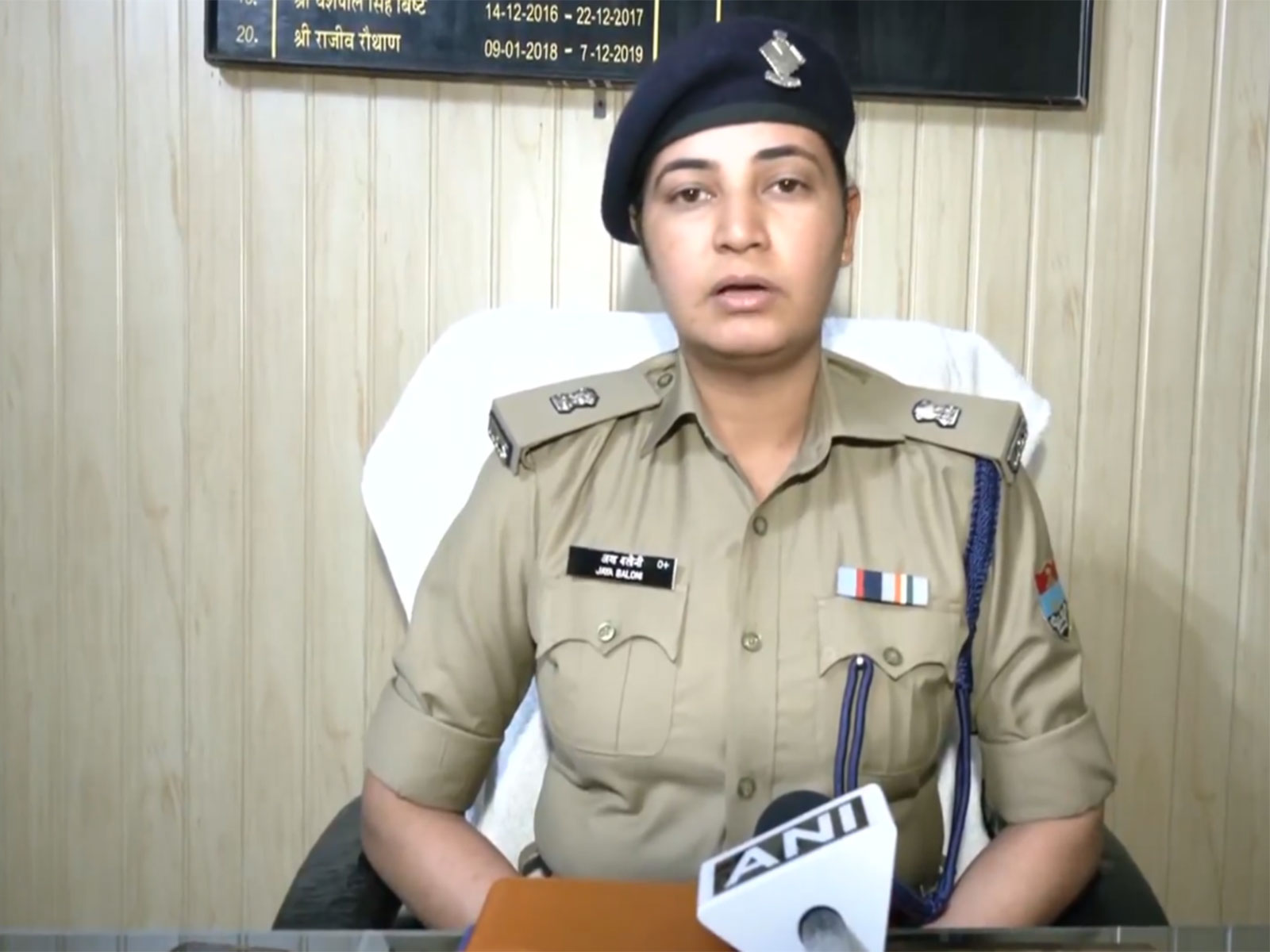 Dehradun SP (Rural) Jaya Baluni (Photo/ANI)