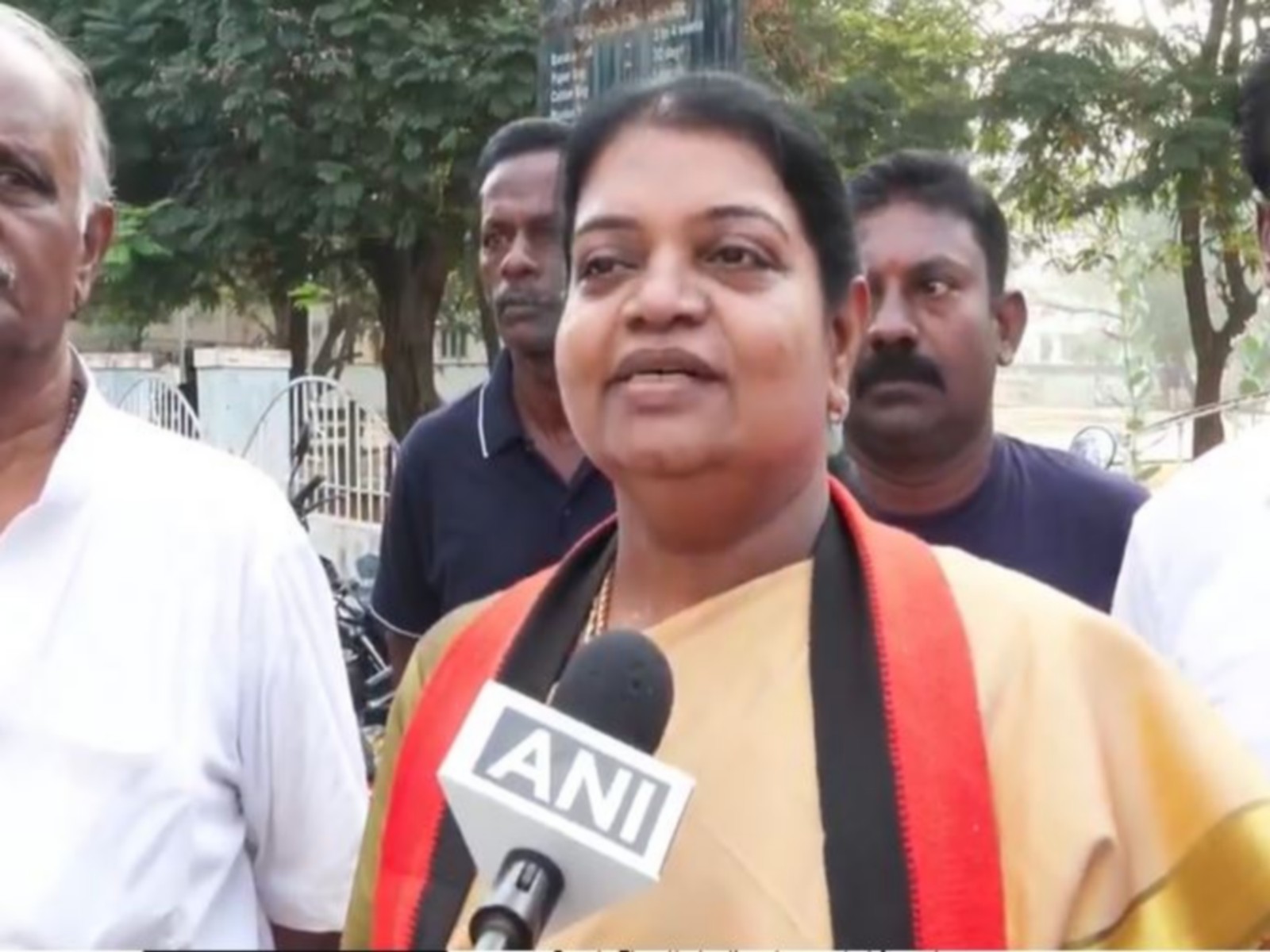 Tamil Nadu Minister and Dravida Munnetra Kazhagam (DMK) candidate from Thoothukudi, P Geetha Jeevan (Photo/ANI)