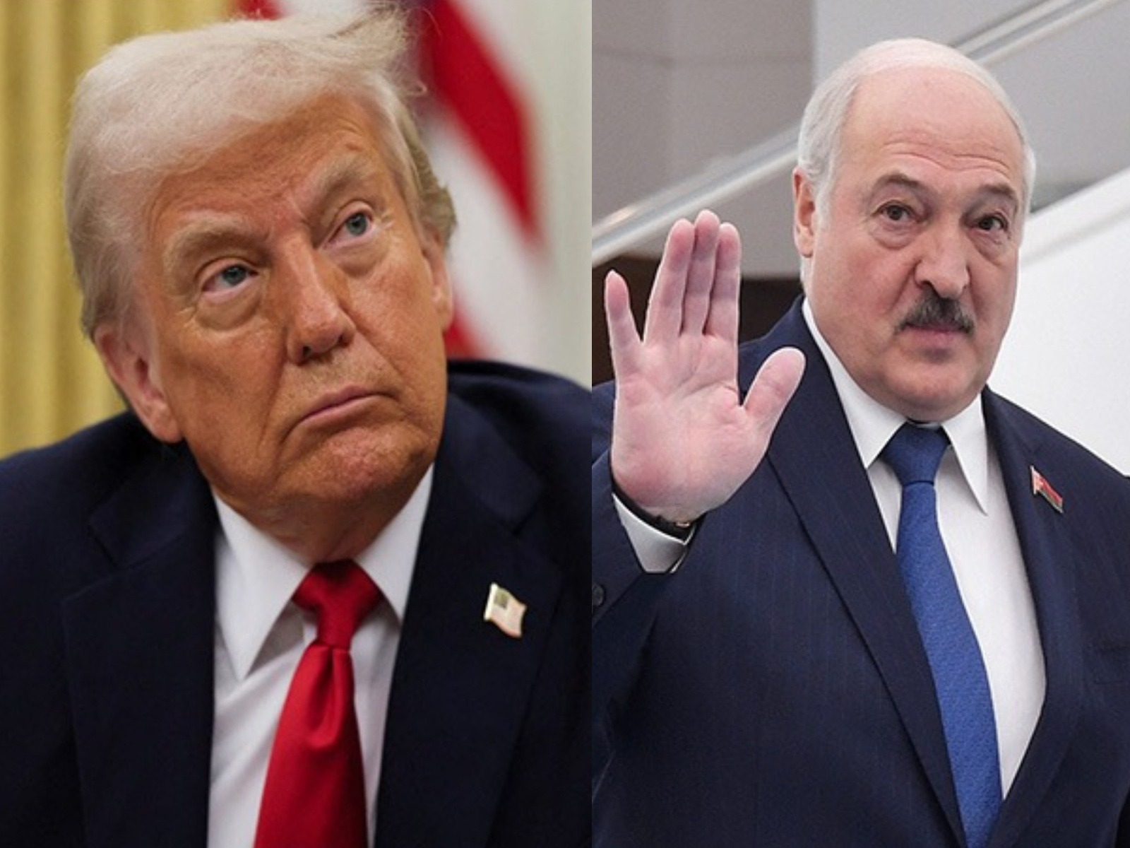 US President Donald Trump and Belarusian President Alexander Lukashenko (Photo/Reuters)