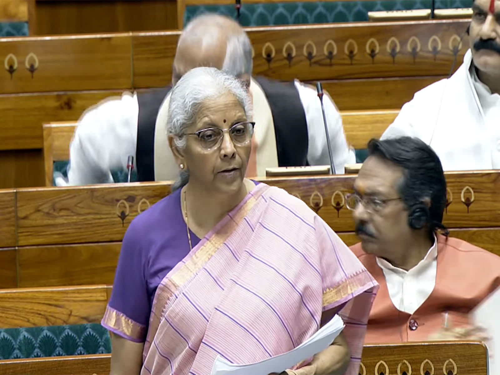 Nirmala Sitharaman, Union Minister of Finance and Corporate Affairs (Photo/@SansadTV)