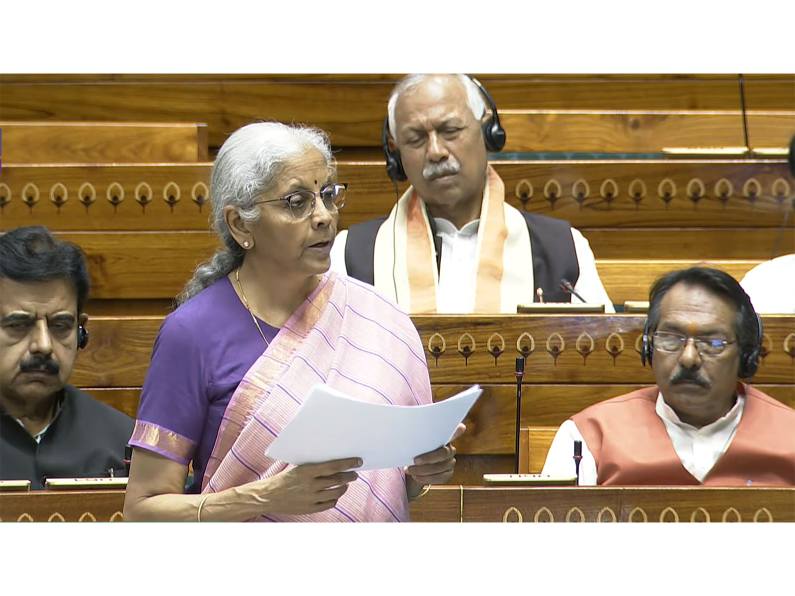 Union Minister of Finance and Corporate Affairs Nirmala Sitharaman (Photo/@SansadTV)