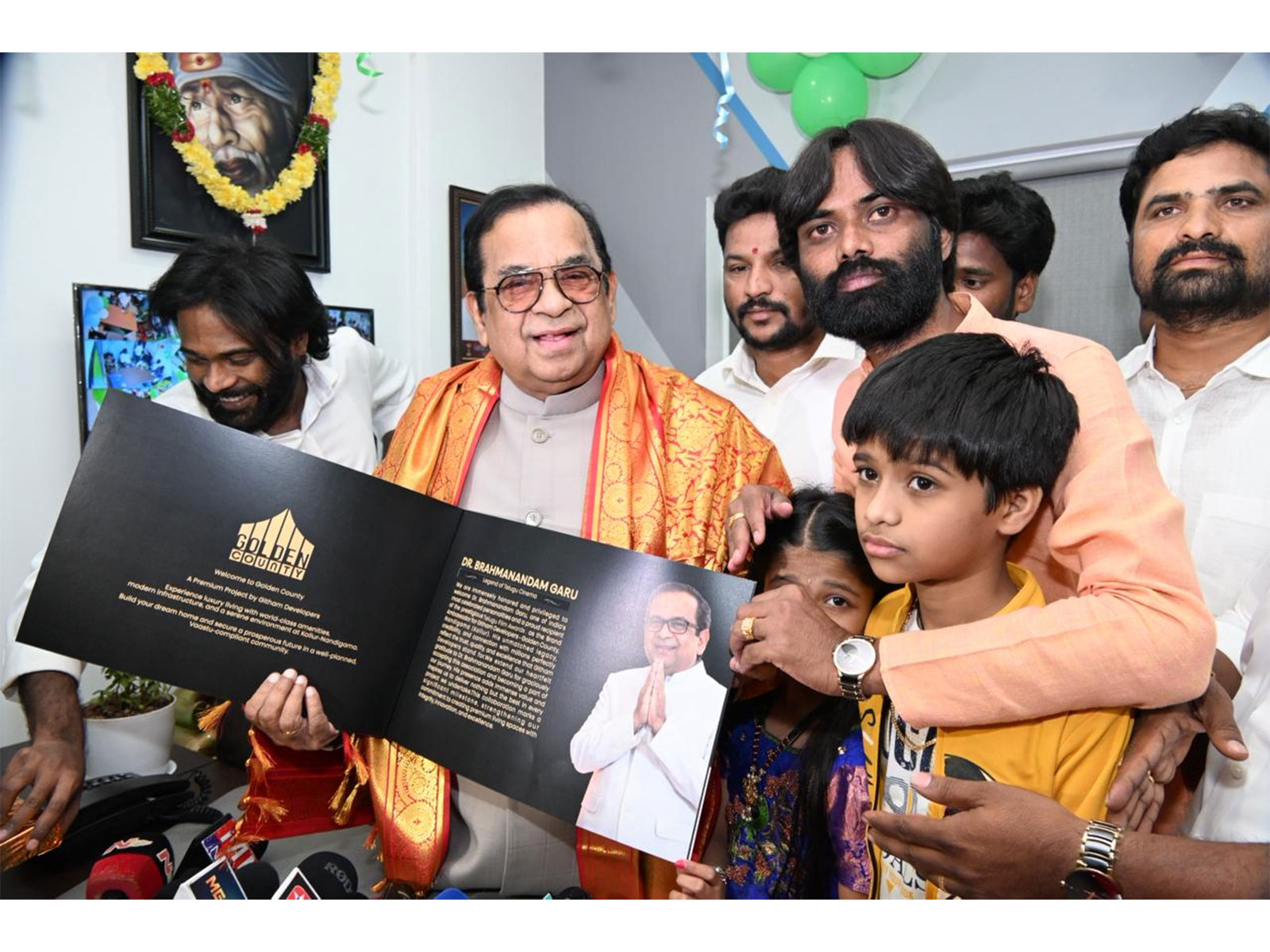 Brahmanandam Praises Affordable Housing Initiative; Githam Developers Announces 25-Acre Project Near Kollur