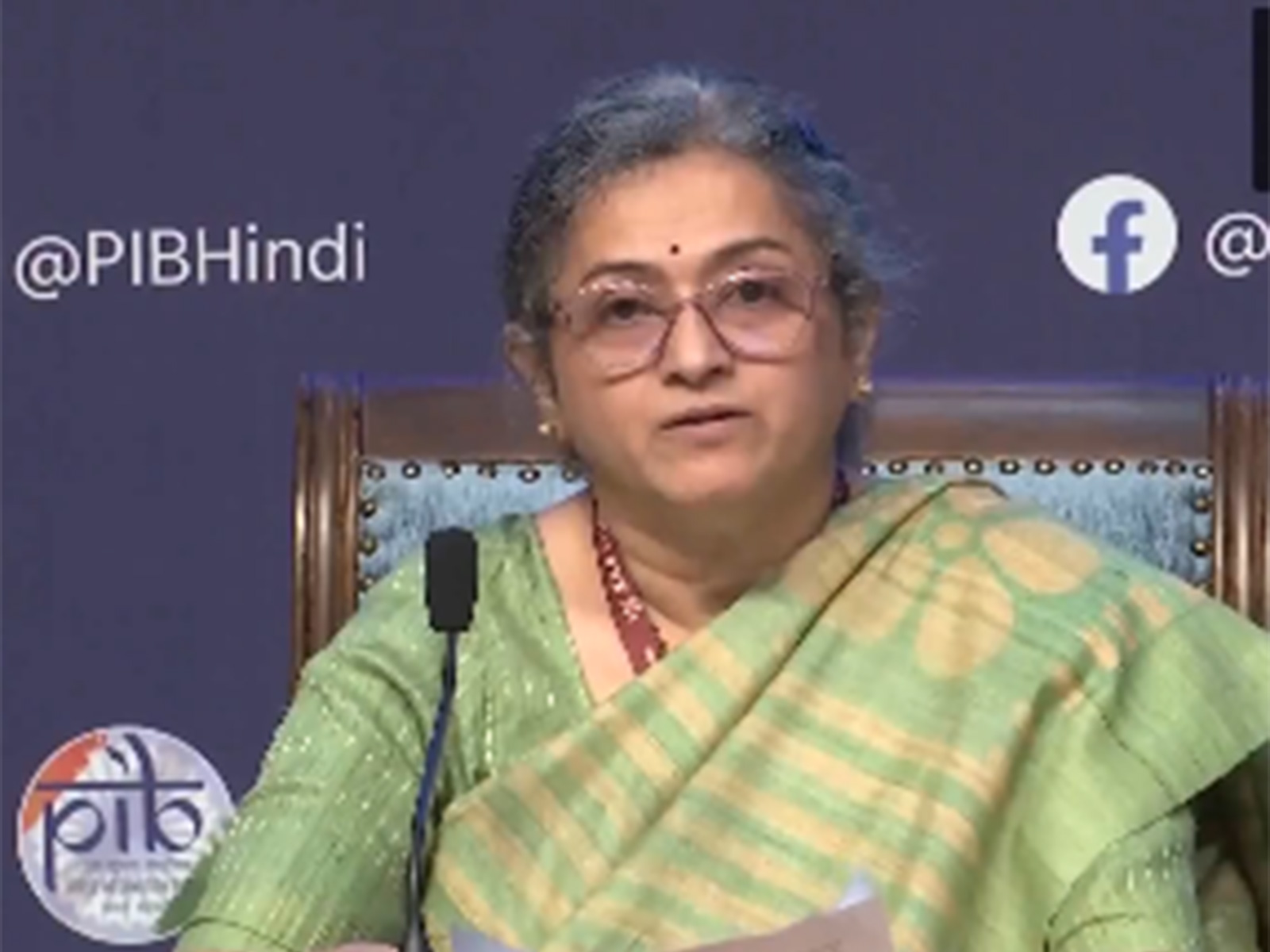 Aparna S Sharma, Joint Secretary of Department of Fertilisers (Photo/PIB@Youtube)
