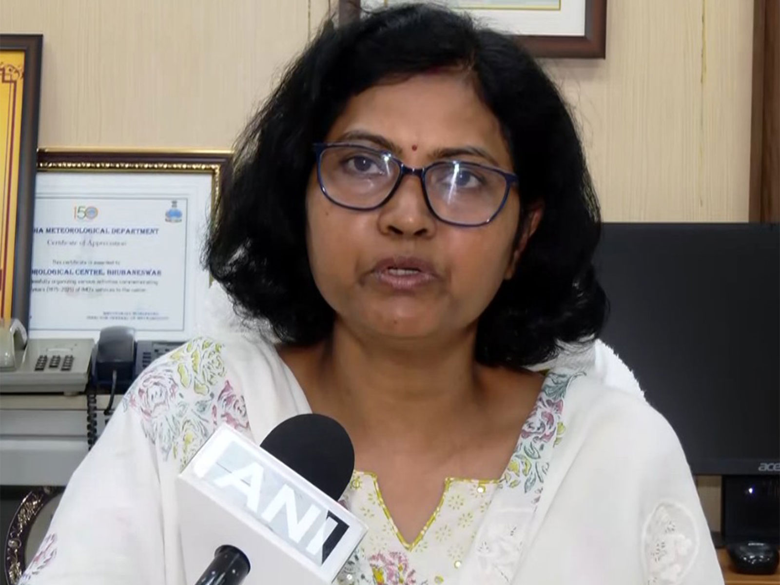 IMD Director, Bhubaneshwar, Manorama Mohanty (Photo/ANI)