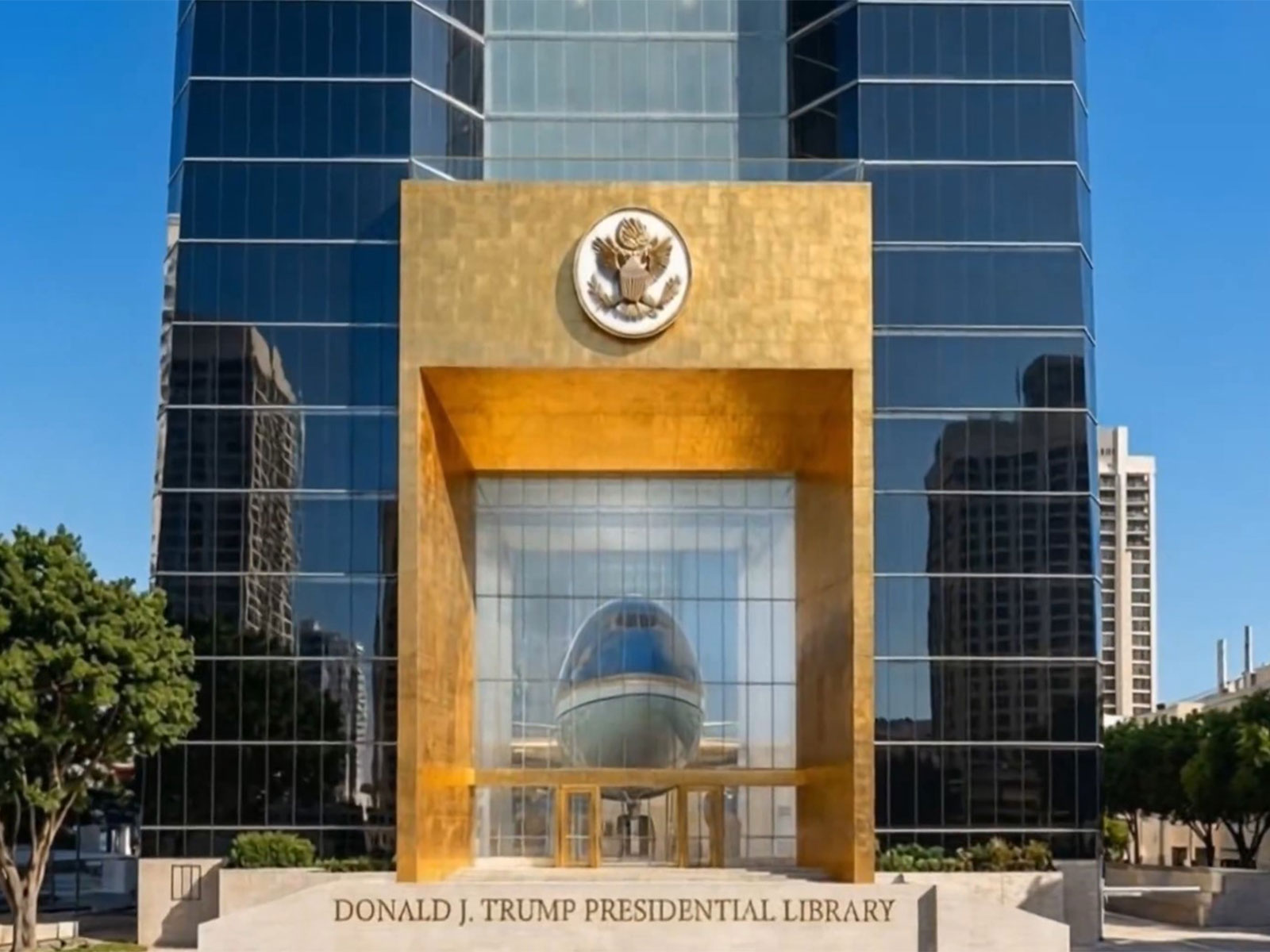 1st look of  "Donald J. Trump Presidential Library" in Miami unveiled (Photo/X/@EricTrump)