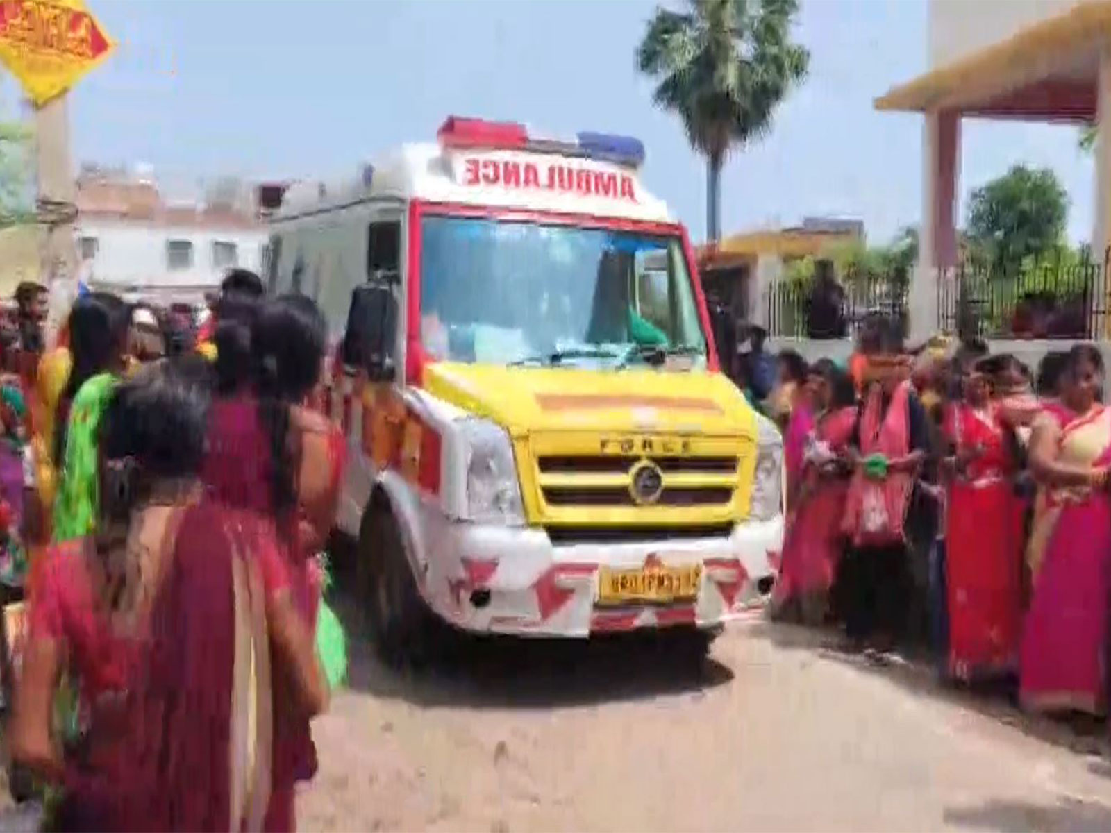 Scene outside Sheetla Mata Temple in Nalanda  (Photo/ANI)