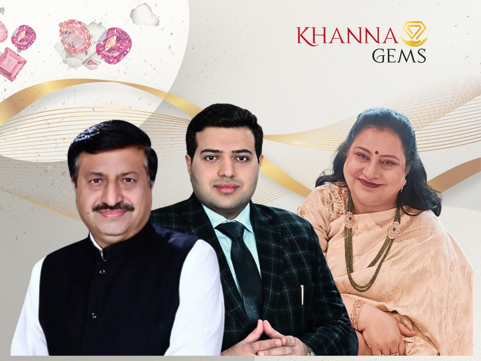 Pankaj Khanna- Founder Chairman, Aaradhya Khanna - Director & CEO, Mrs. Anu Khanna- Promoter Director