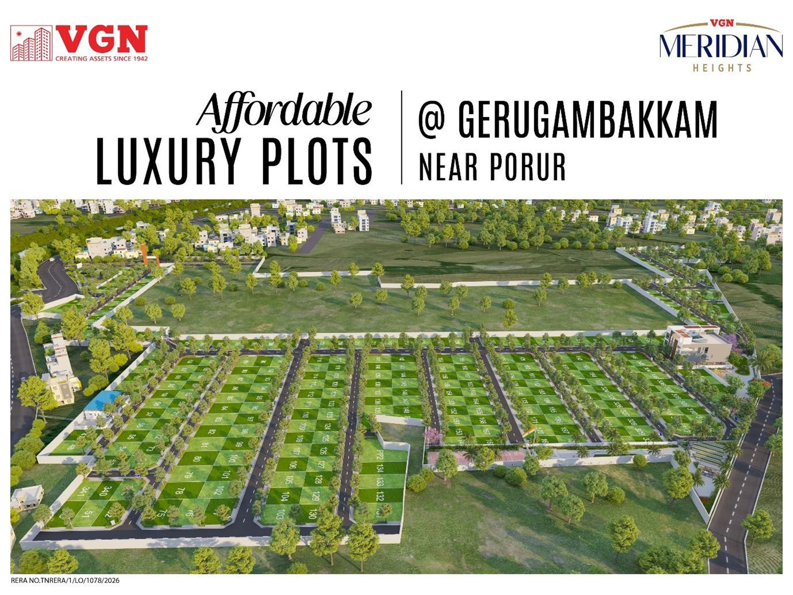 VGN Homes Launches 'VGN Meridian Heights' in Gerugambakkam,: Premium Plotted Development Offering 4X Growth Potential