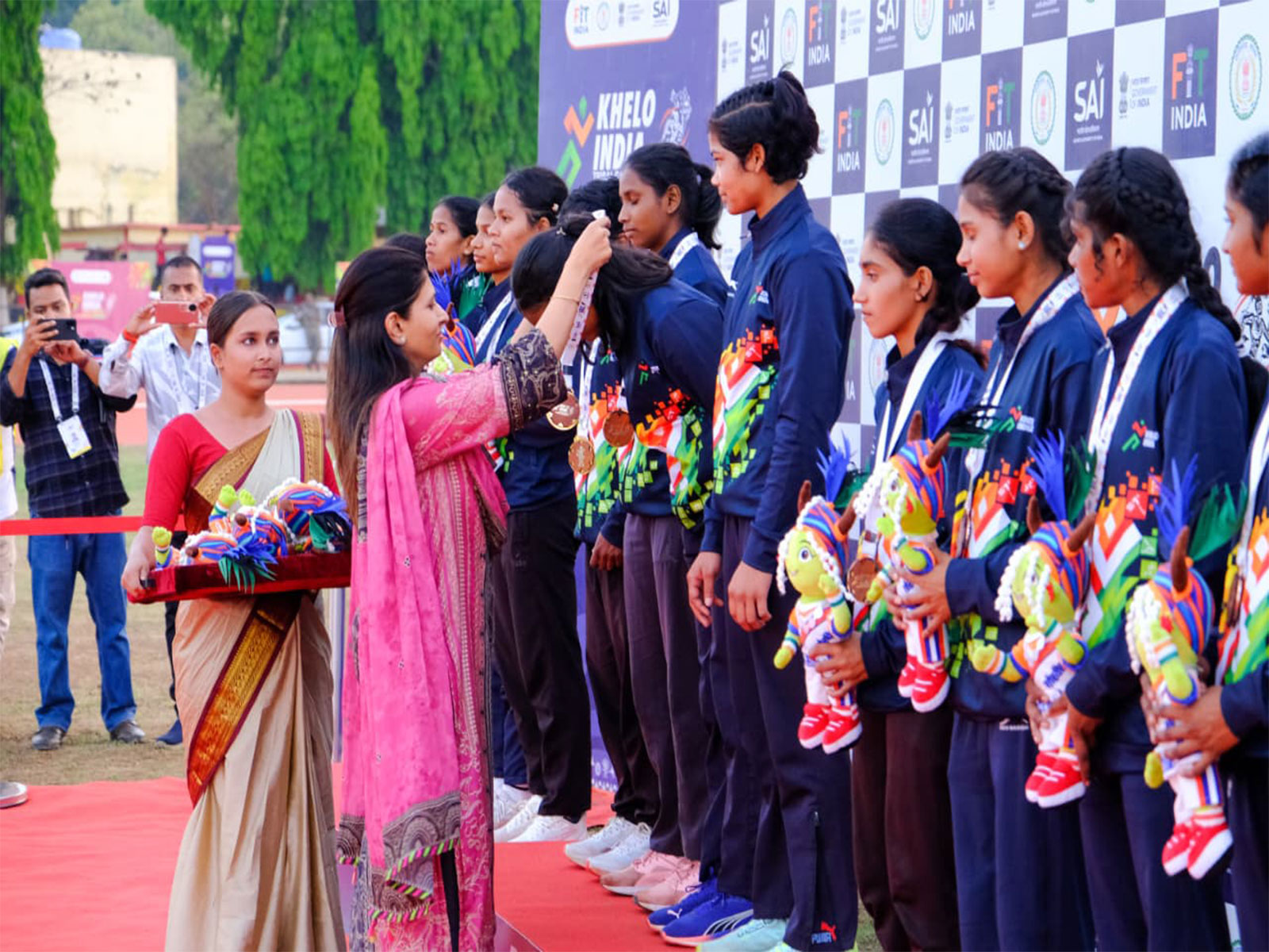 Raksha Khadse attending a Khelo India Tribal Games programme (Photo: KITG)