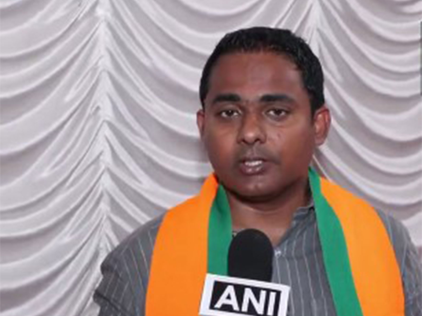 BJP-led National Democratic Alliance (NDA) candidate Anoop Antony (Photo/ANI)