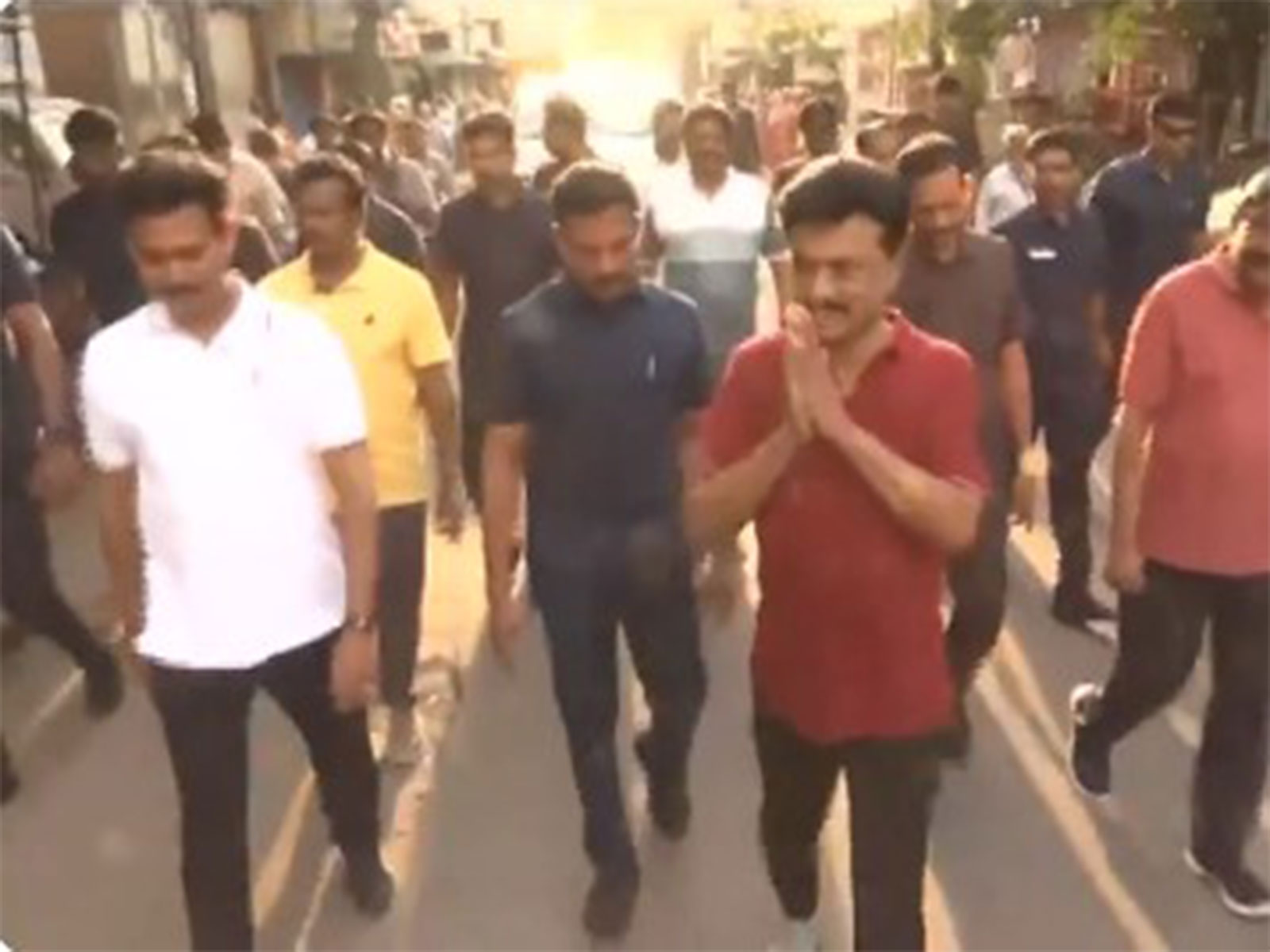 Tamil Nadu CM and DMK President MK Stalin campaigns across multiple areas (Photo/ANI)