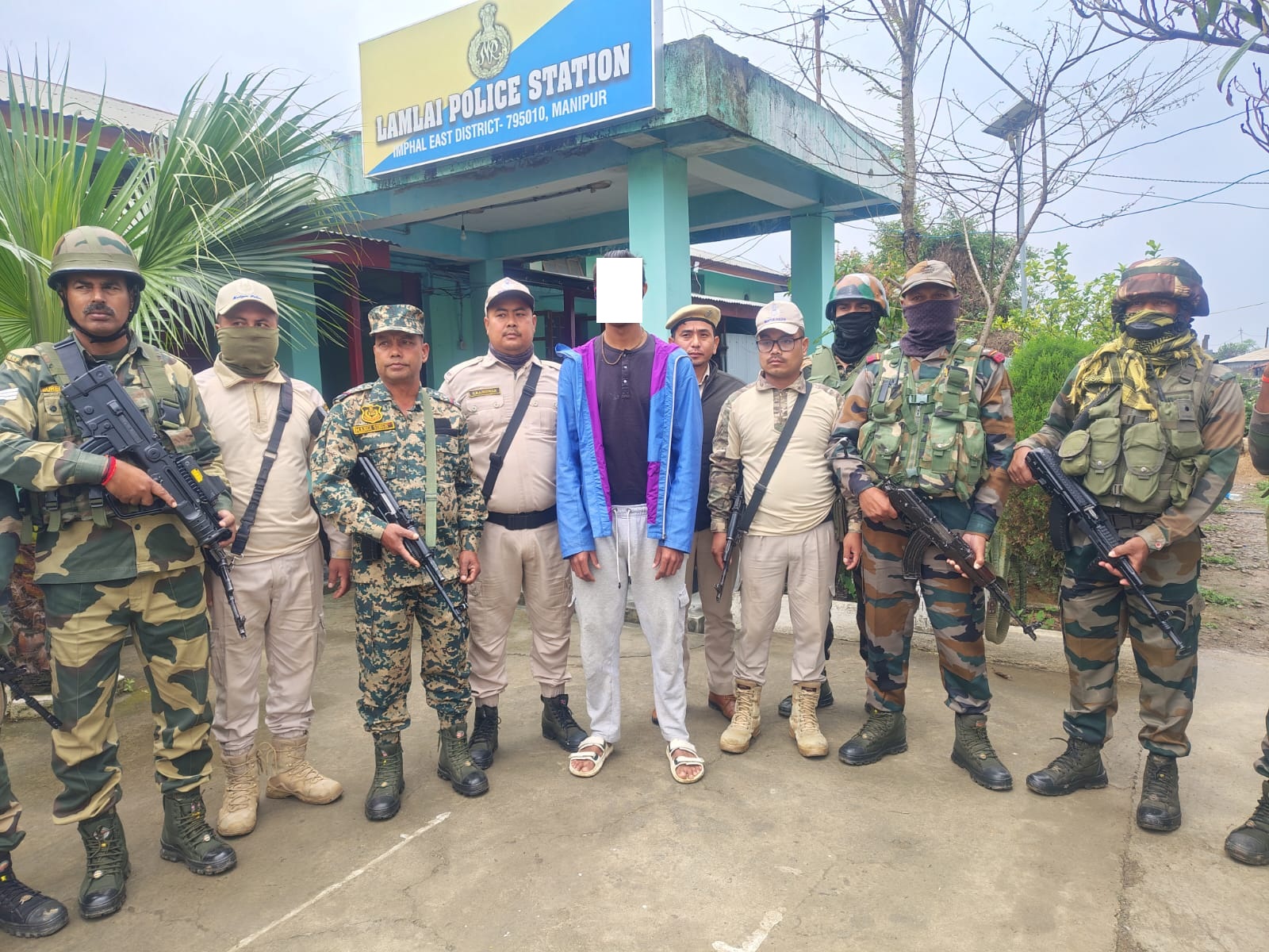 Security forces arrests an active cadre of KCP (Apunba), Thokchom Tompok Singh (Photo/ANI)