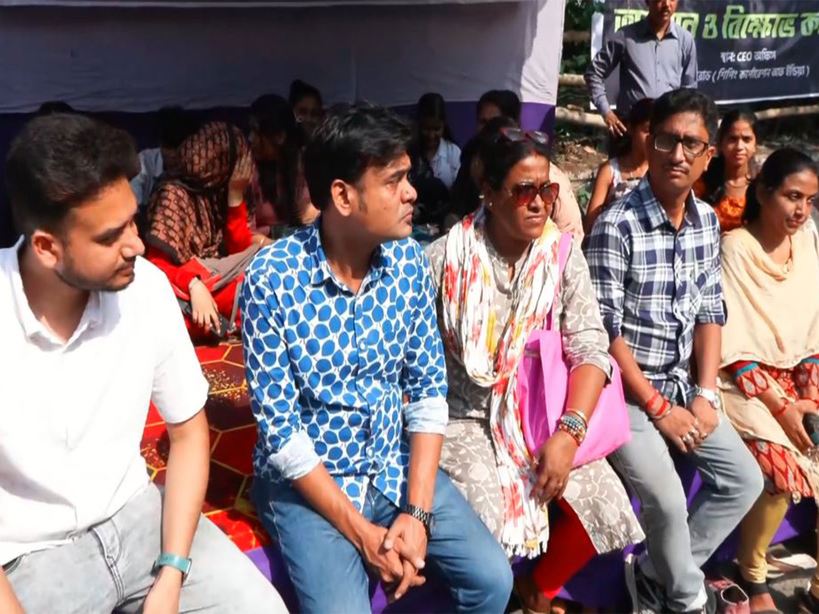 Visual from the site of TMC protest (Photo/ANI)