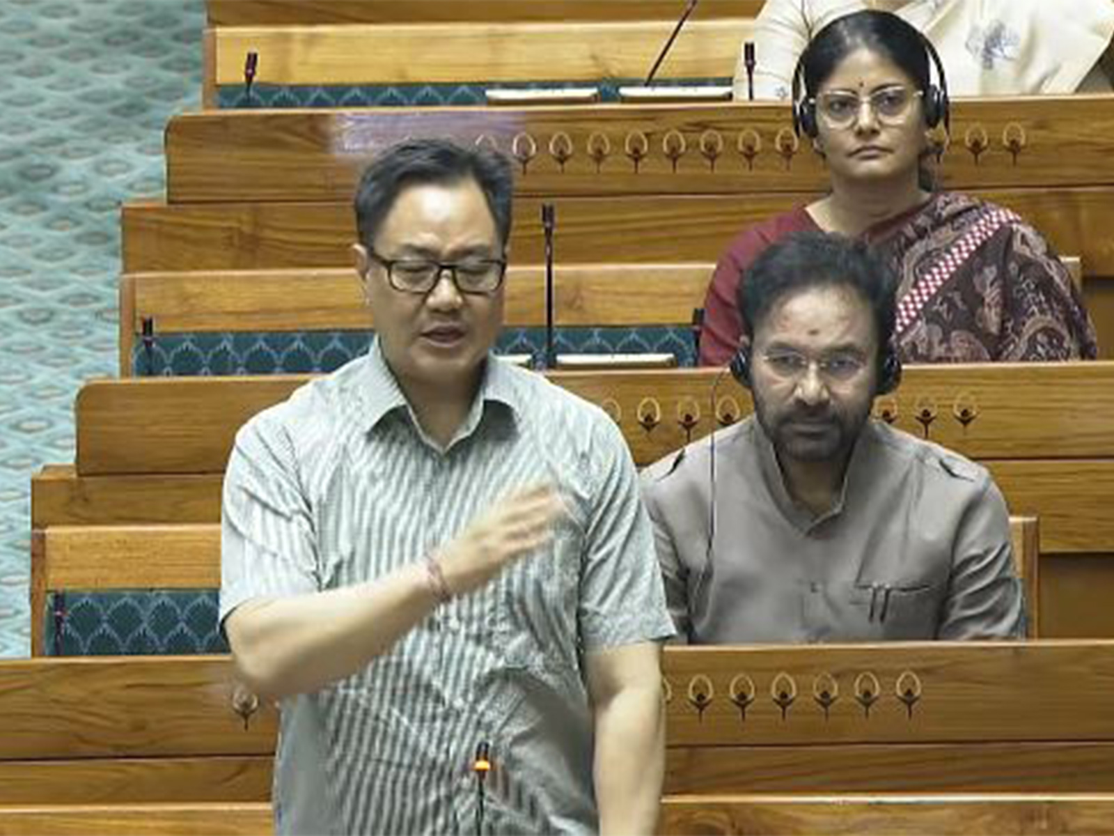 Union Parliamentary Affairs Minister Kiren Rijiju (Photo/Youtube/SansadTV)