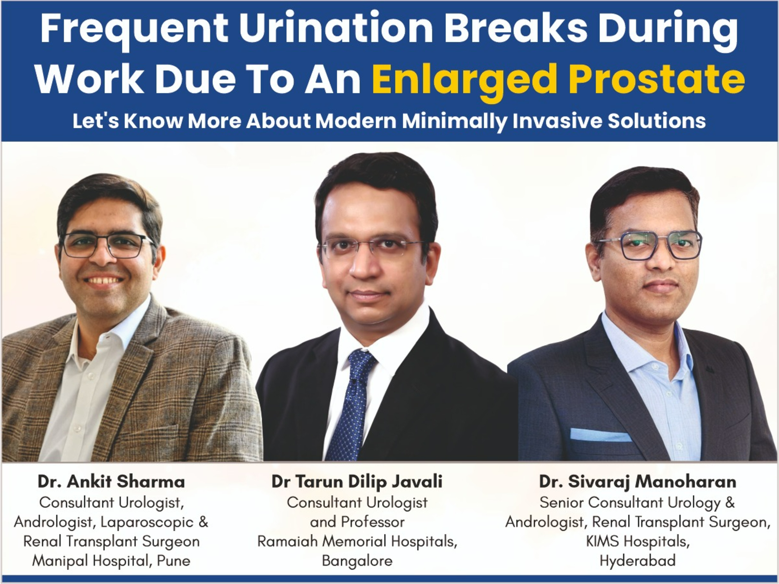 Urology experts discuss minimally invasive solutions for enlarged prostate