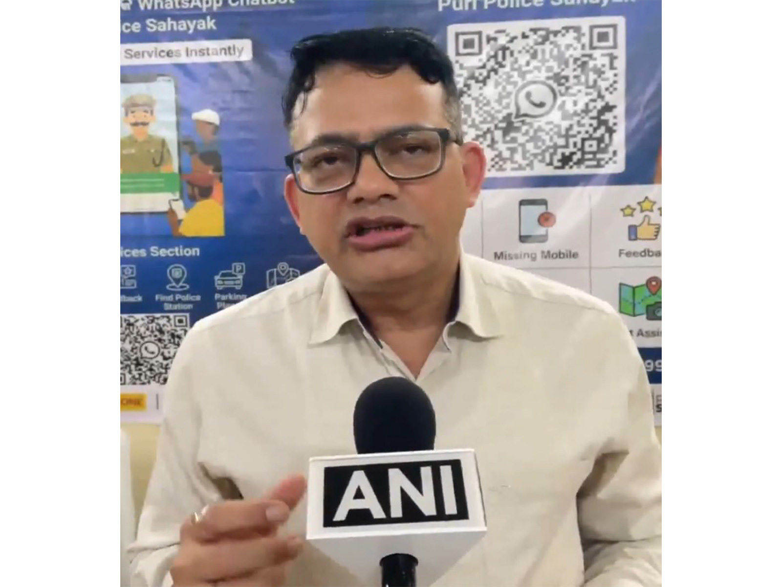 Inspector General of Police, Central Range Dr. Satyajit Nayak (Photo/ANI)