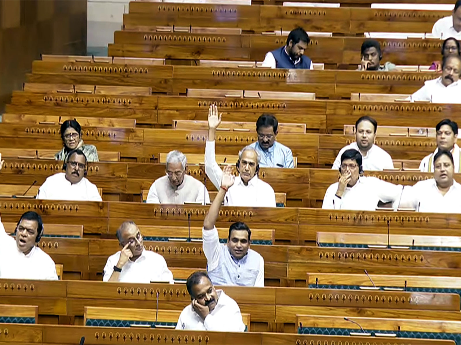 Visual from Lok Sabha (Photo/ANI)