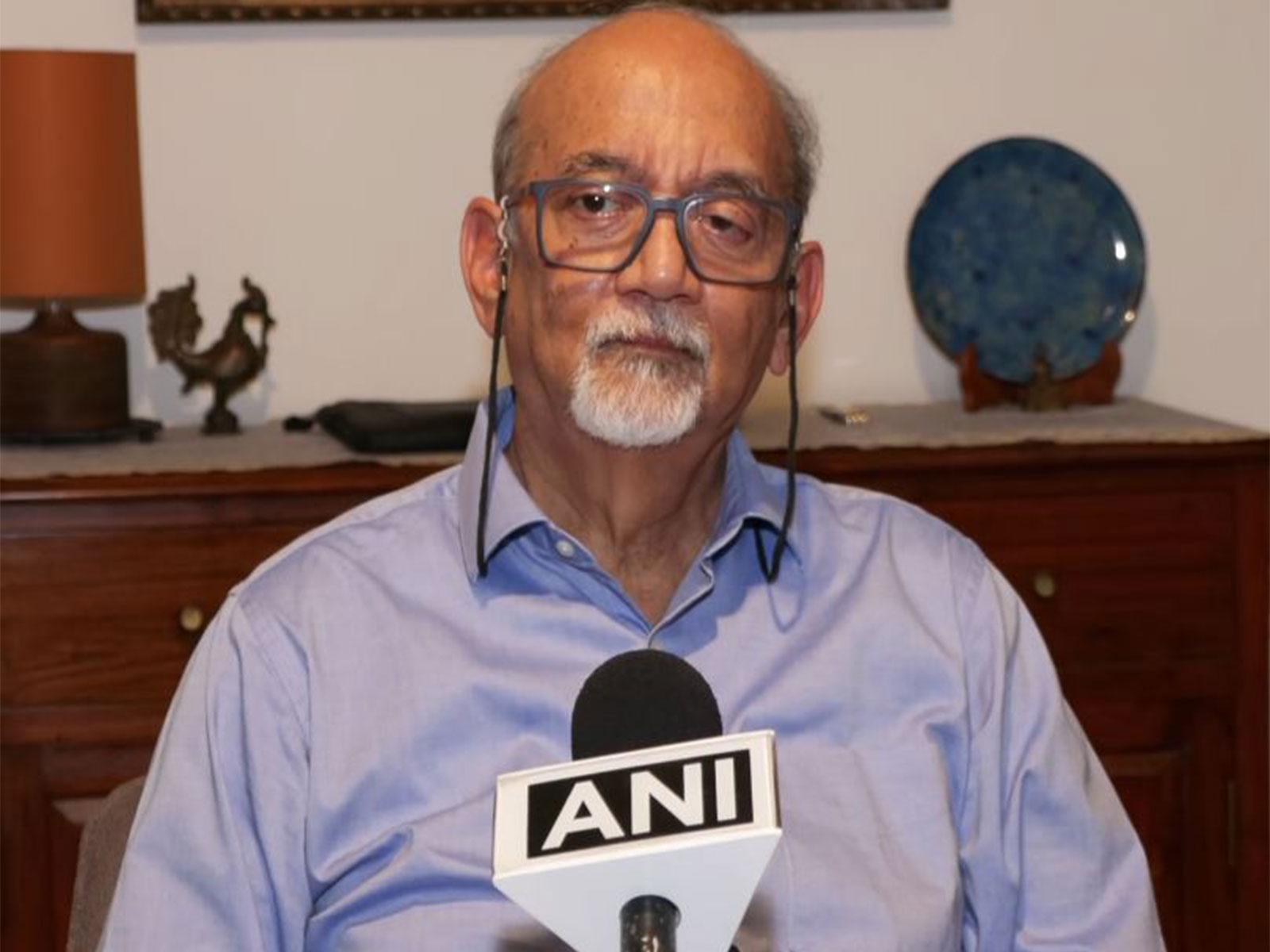 Former Indian Ambassador to Iran Dinkar P Srivastava (Photo/ANI)