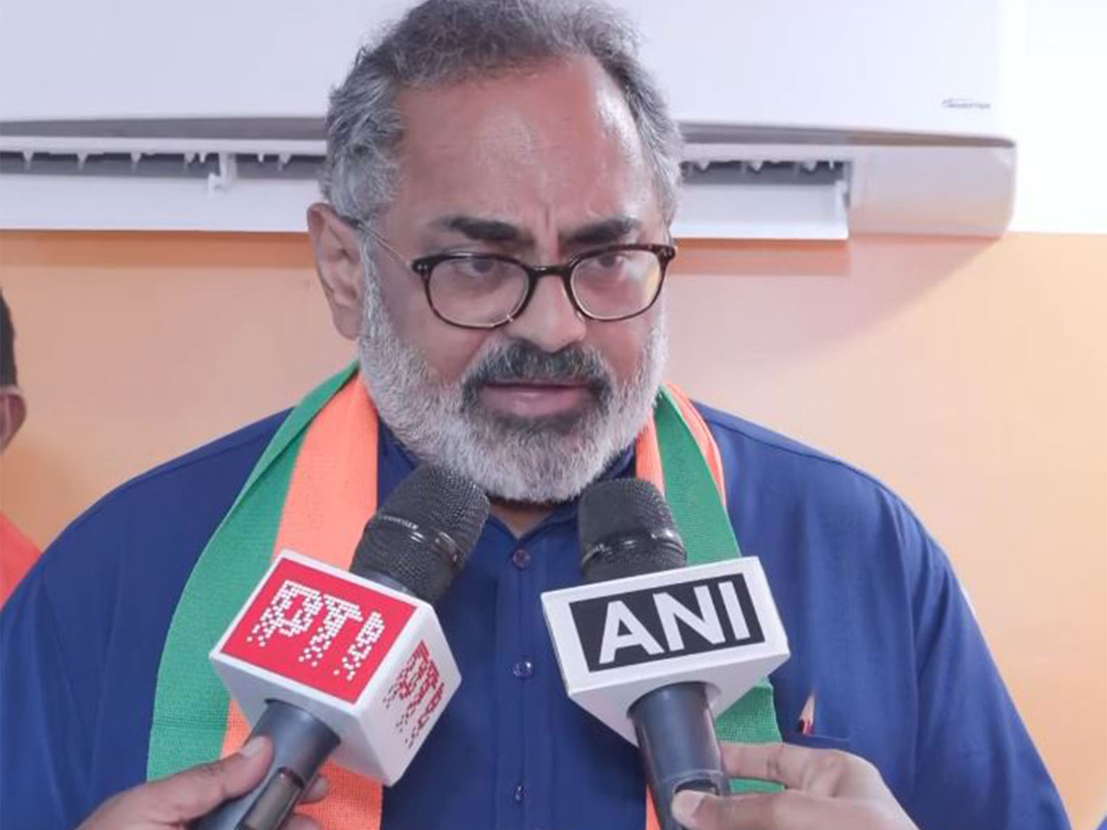 Keralam BJP President Rajeev Chandrasekhar (Photo/ANI)