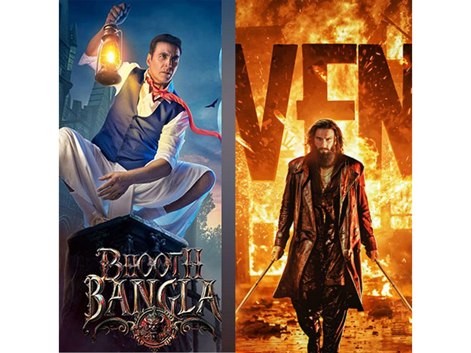 Bhooth Bangla (Photo/@priyadarshan.official) and Dhurandhar: The Revenge' poster (Photo/Instagram/@officialjiostudios