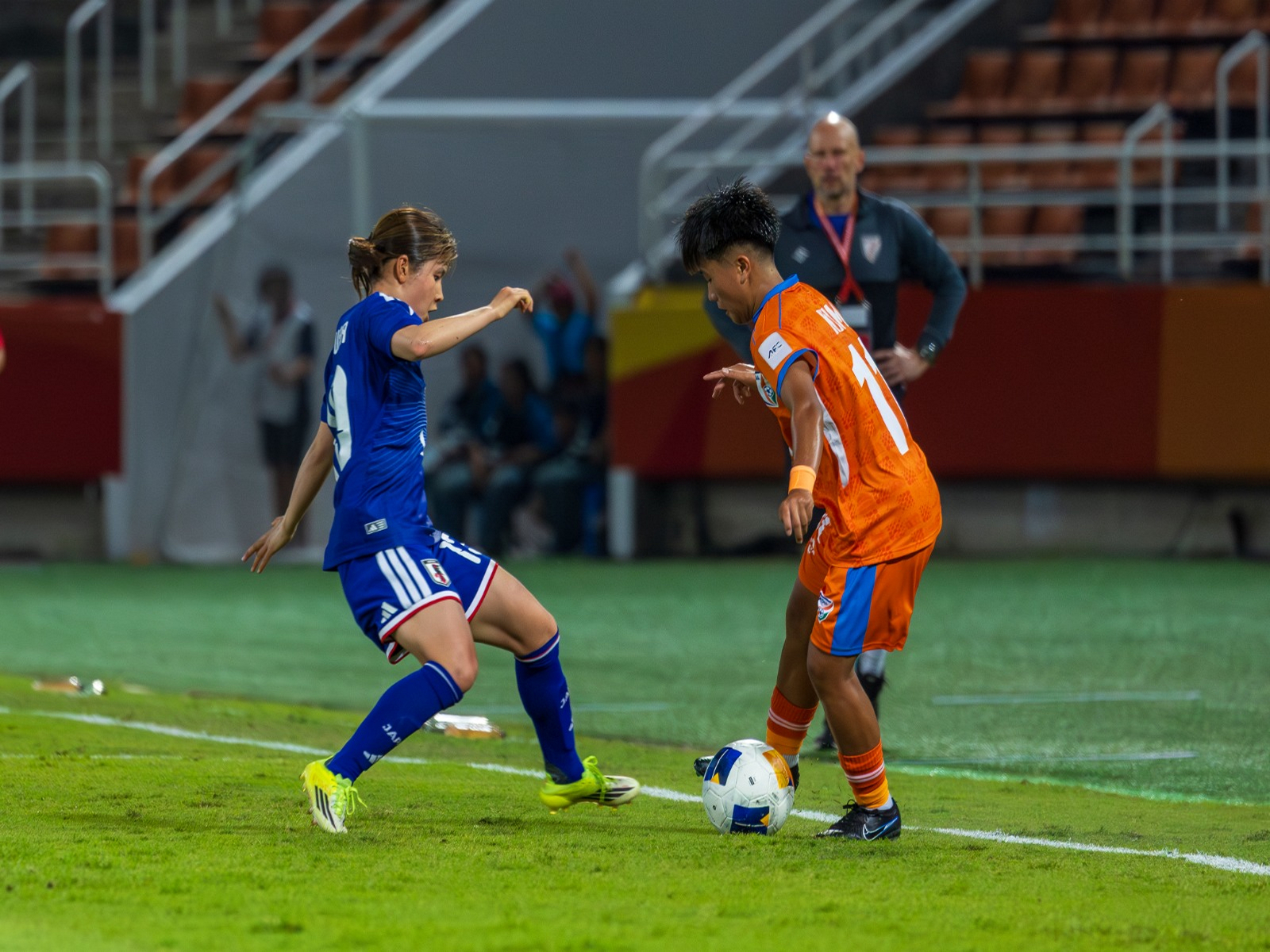 India and Japan players in action (Photo: AIFF)