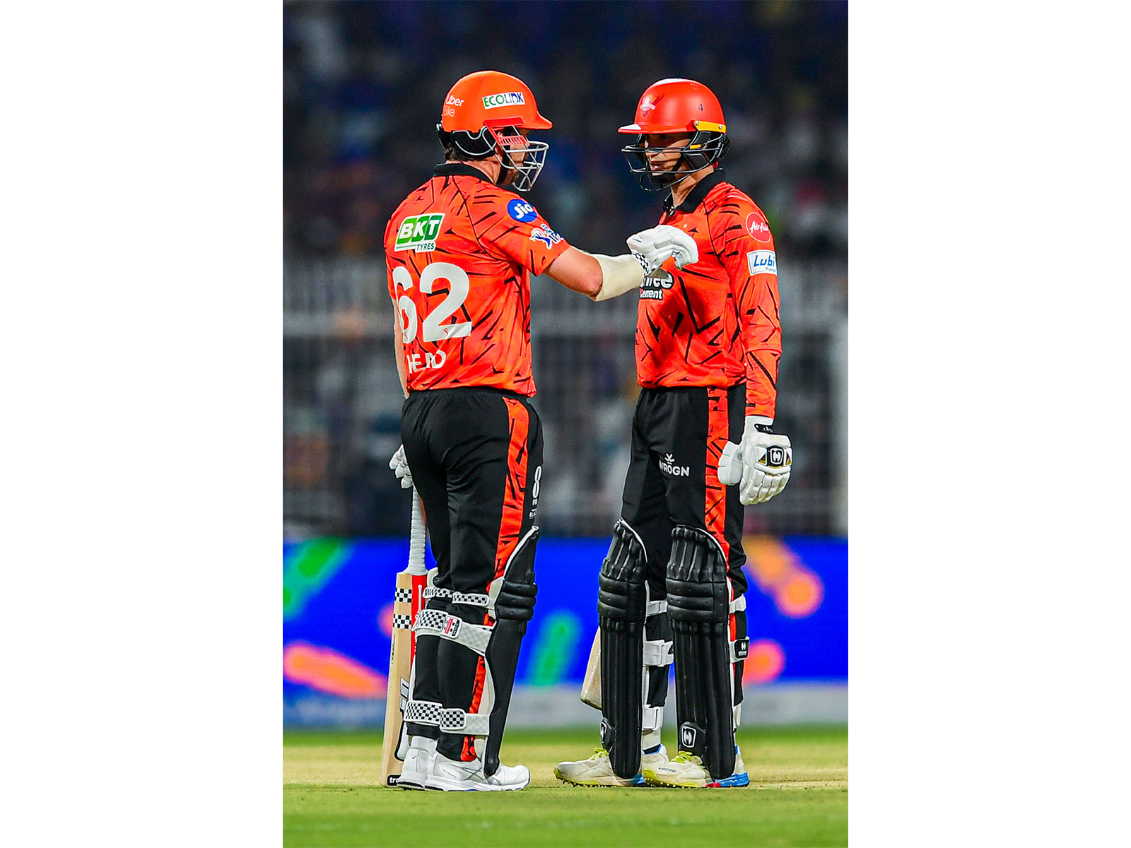 Travis Head and Abhishek Sharma. (Photo: ANI)