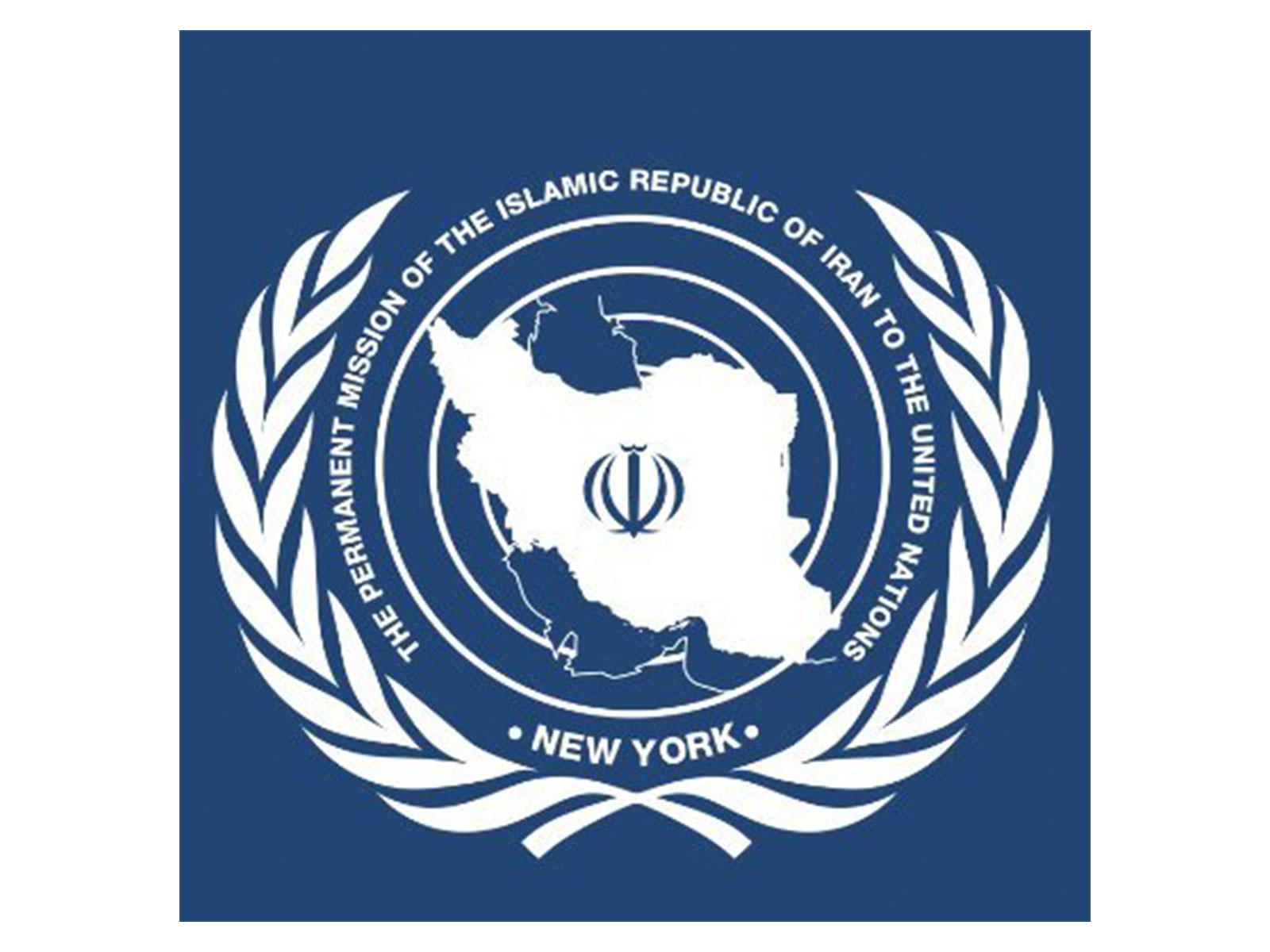 Logo of the Permanent Mission of the Islamic Republic of Iran to the United Nations in New York. (Photo: X/@Iran_UN)