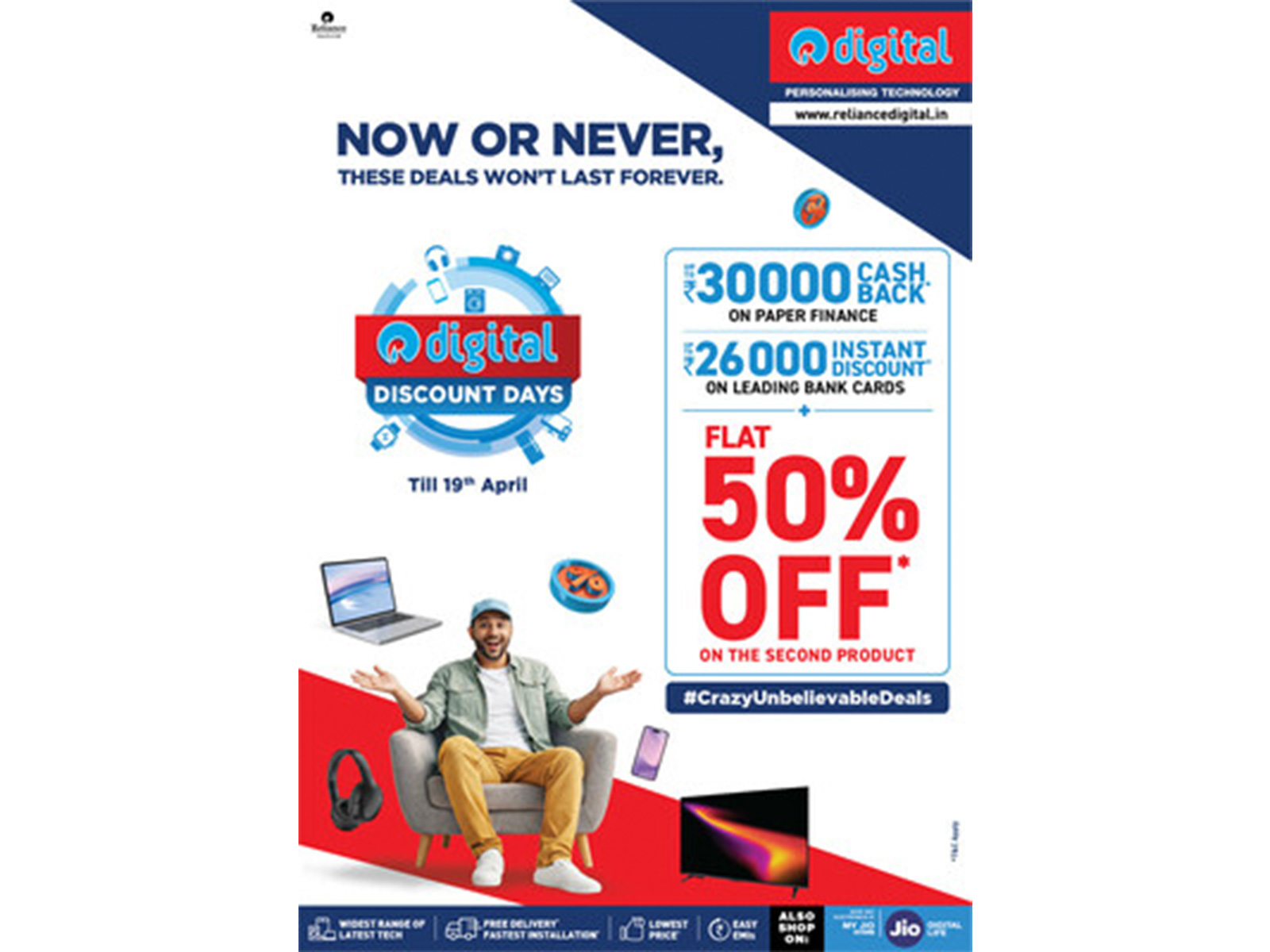 Reliance Digital Announces 'Digital Discount Days' - Biggest Deals on Electronics Now Live