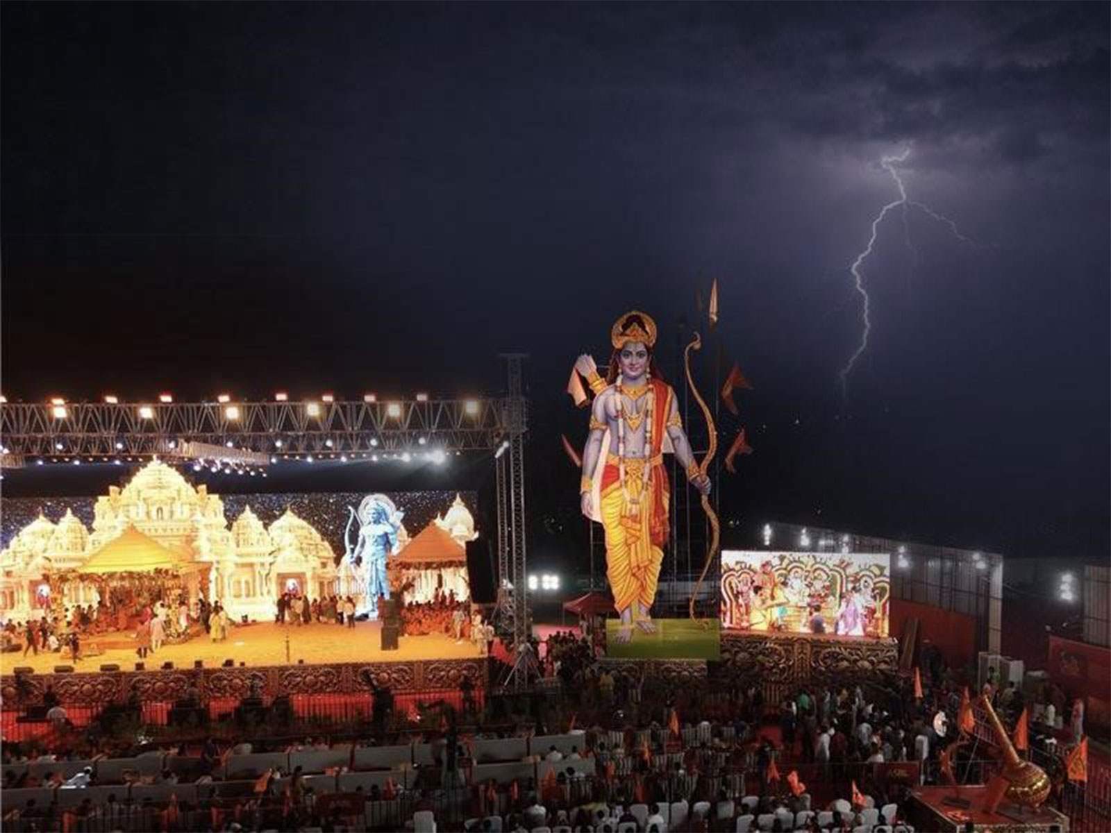 A breathtaking moment during the ASBL Ram Navami celebration at RTC X ROADS