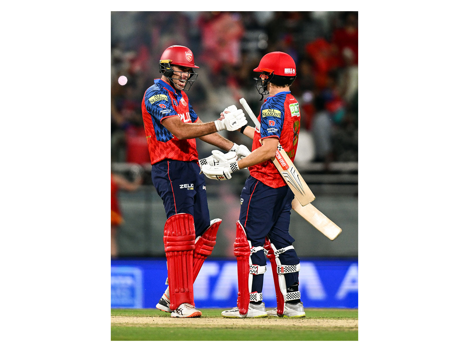 Punjab Kings' Cooper Connolly (right) and Xavier Bartlett (left) (Photo: ANI)