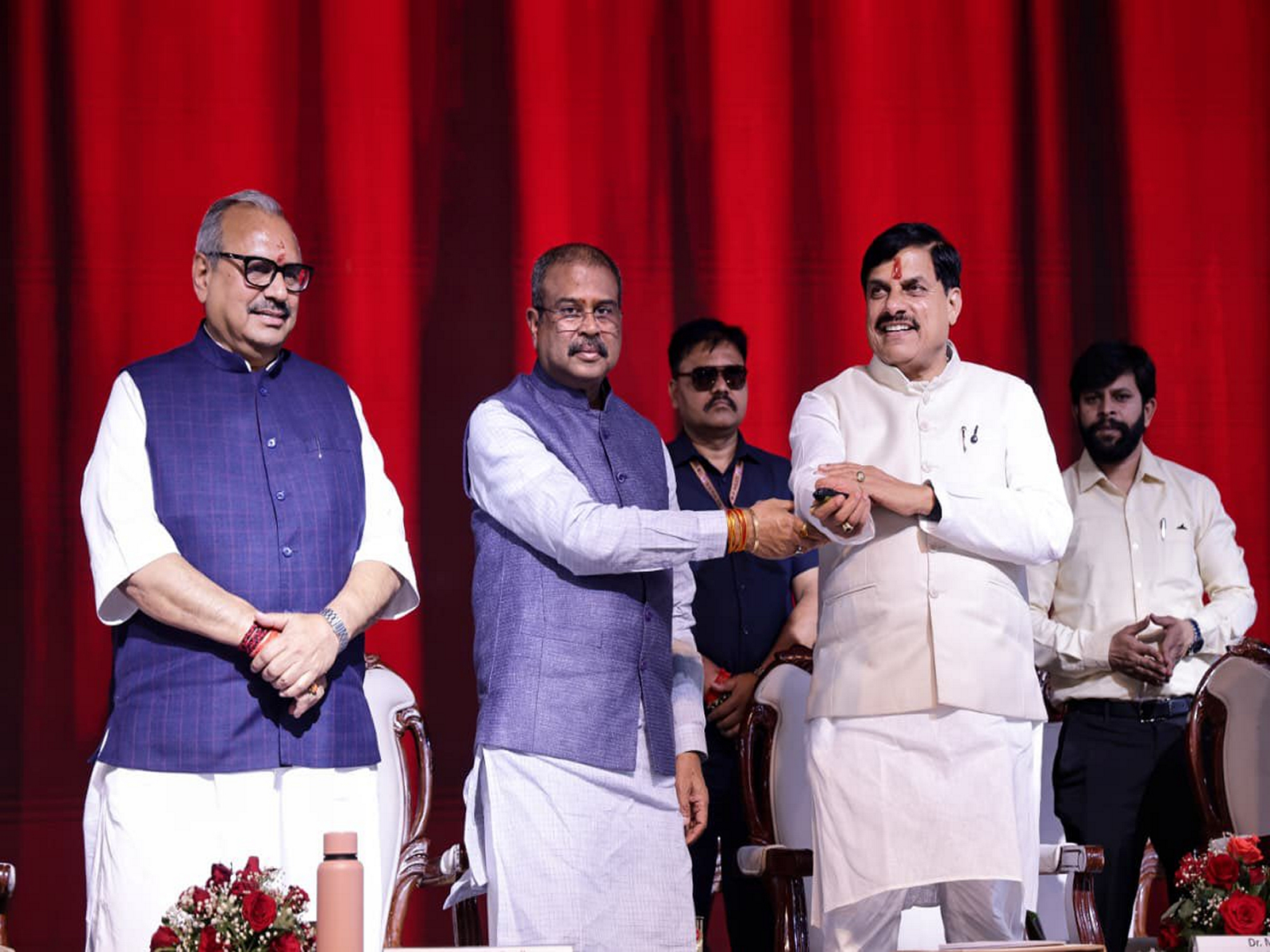 MP CM Mohan Yadav and Union Minister Dharmendra Pradhan (Photo/ X @CMMadhyaPradesh)