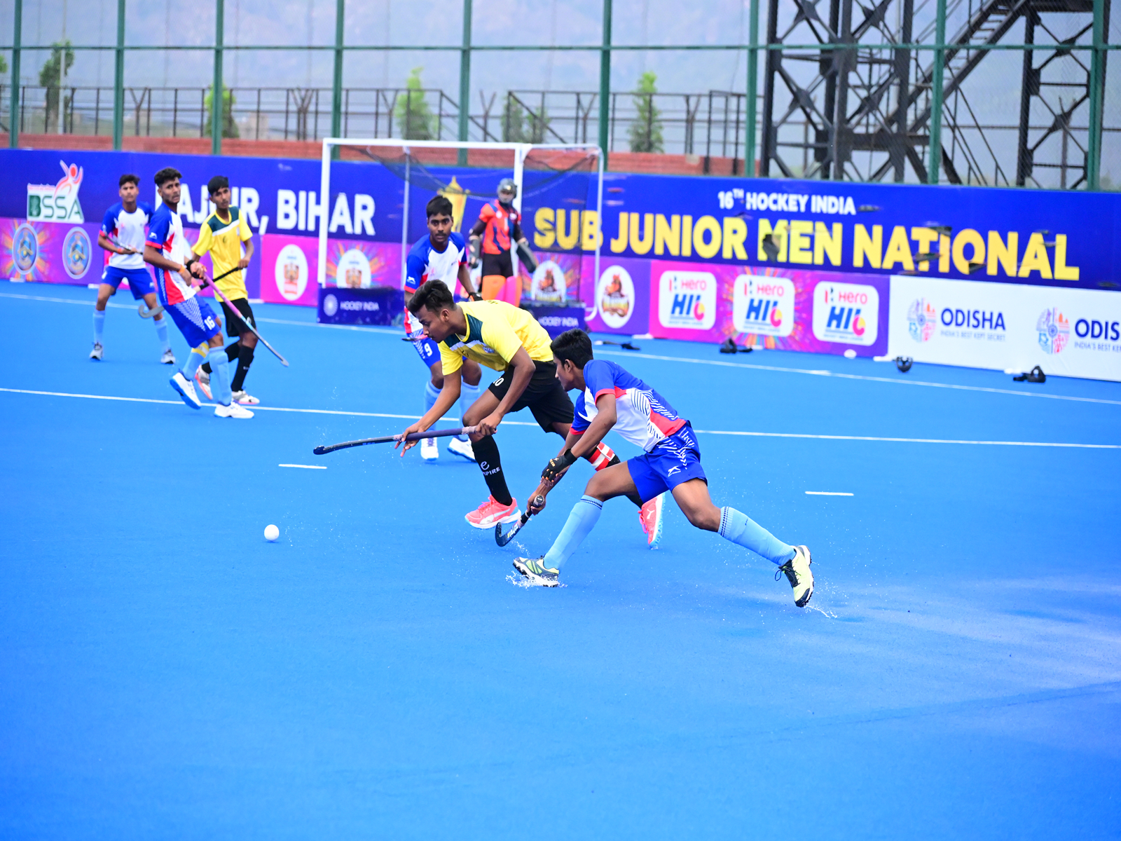 Hockey Arunachal and Hockey Bihar players in action (Photo: Hockey India)