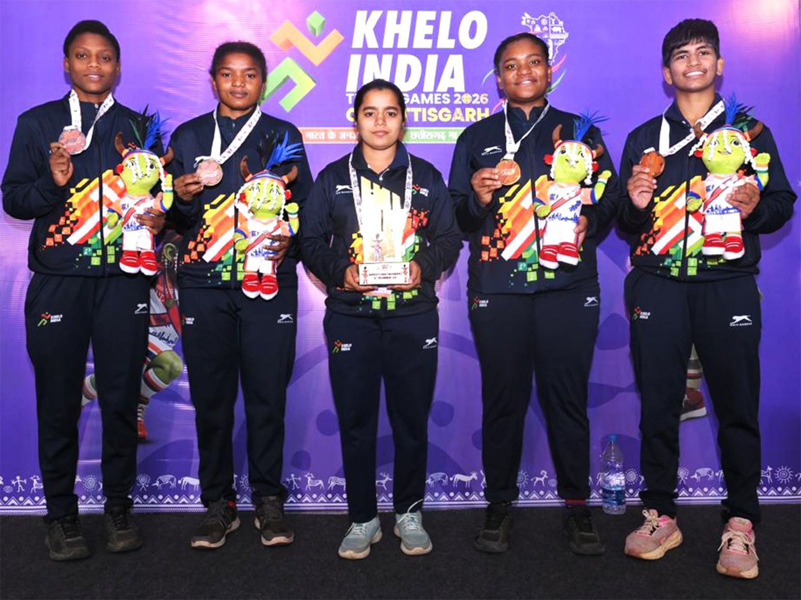 Karnataka ropes in three golds and one silver won by their wrestlers from the Siddi community. (Photo/SAI Media)