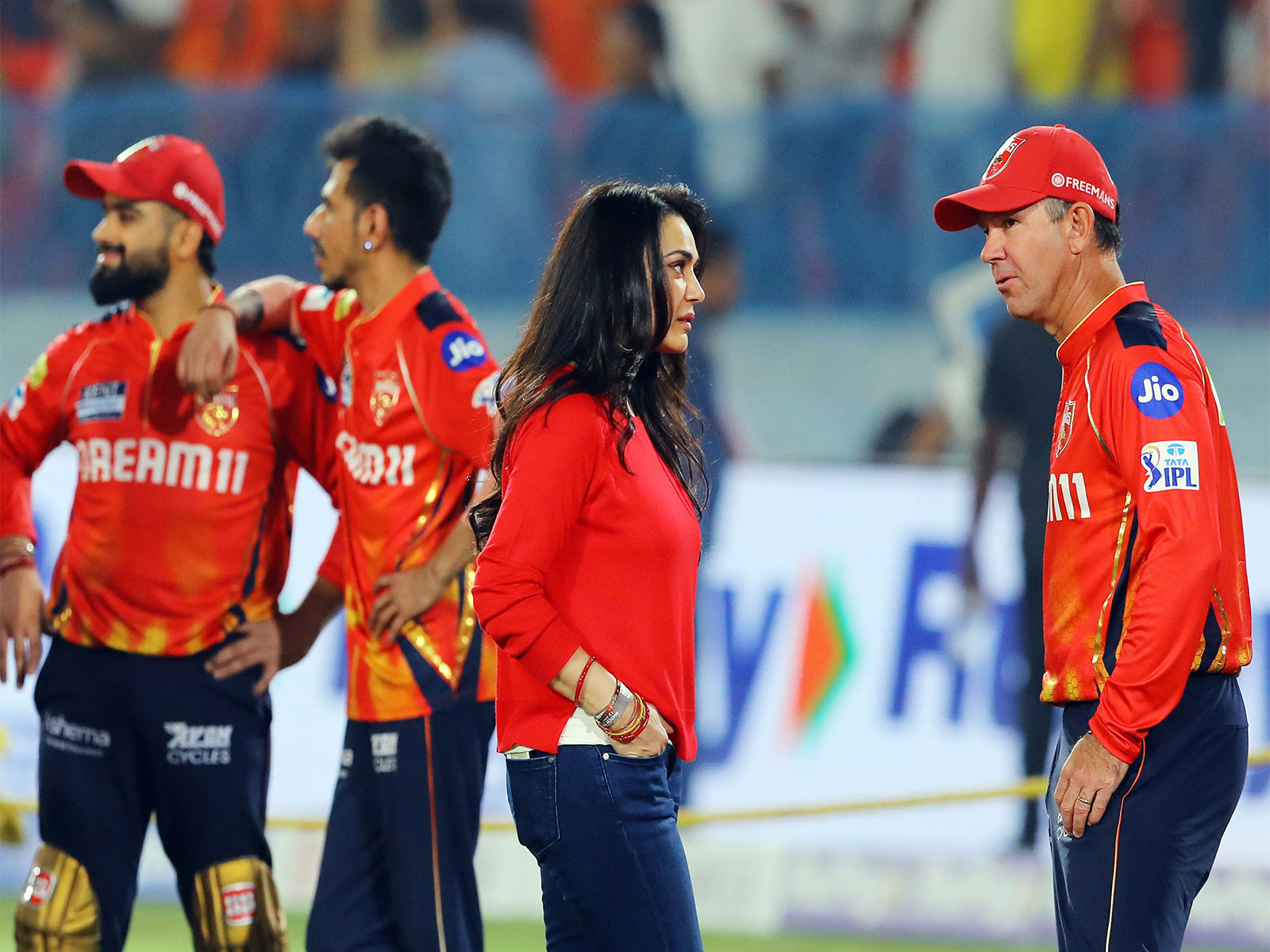 Punjab Kings head coach Ricky Ponting (R). (Photo/ANI)