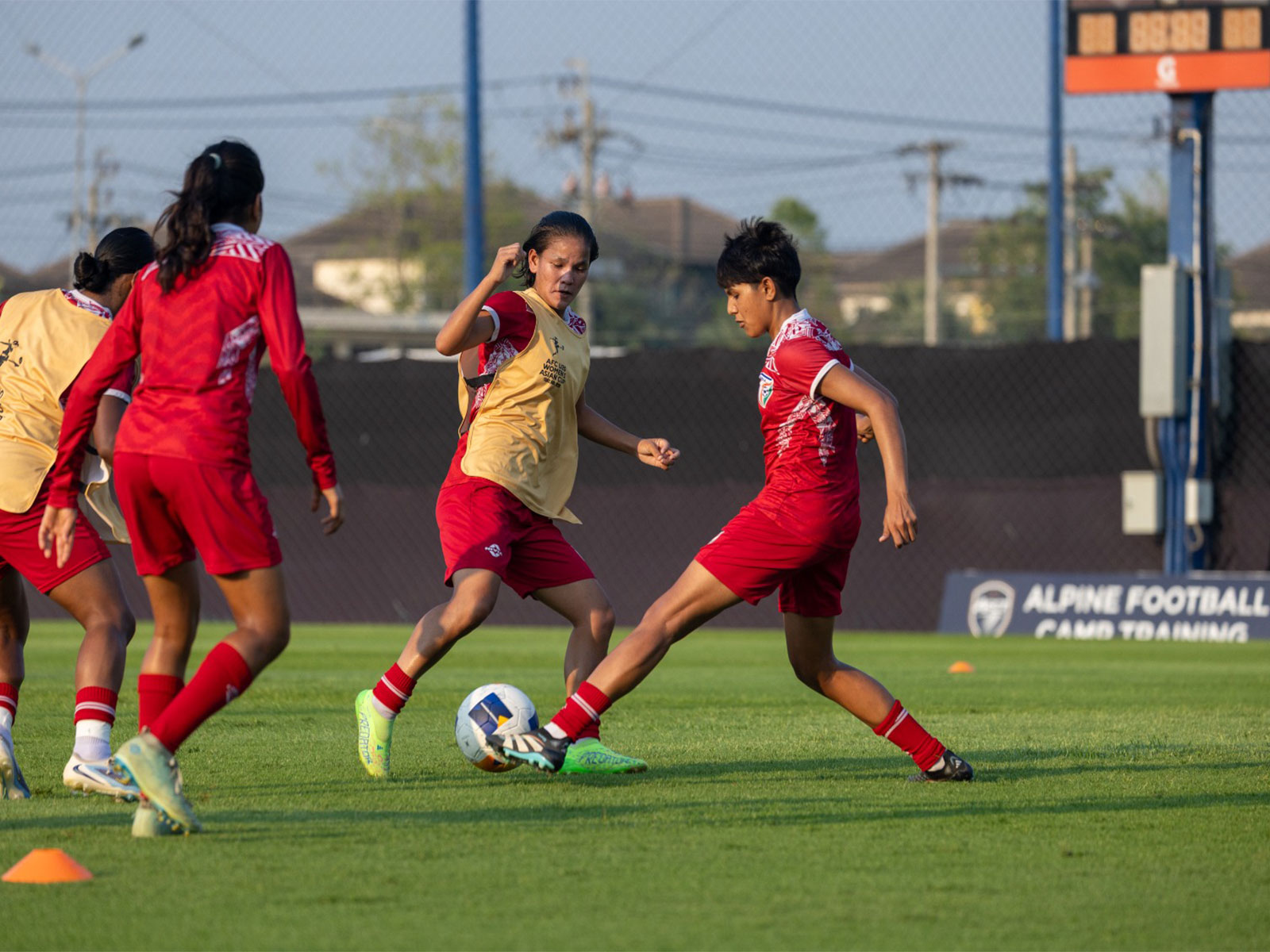 India U20 women players training (Photo: AIFF)