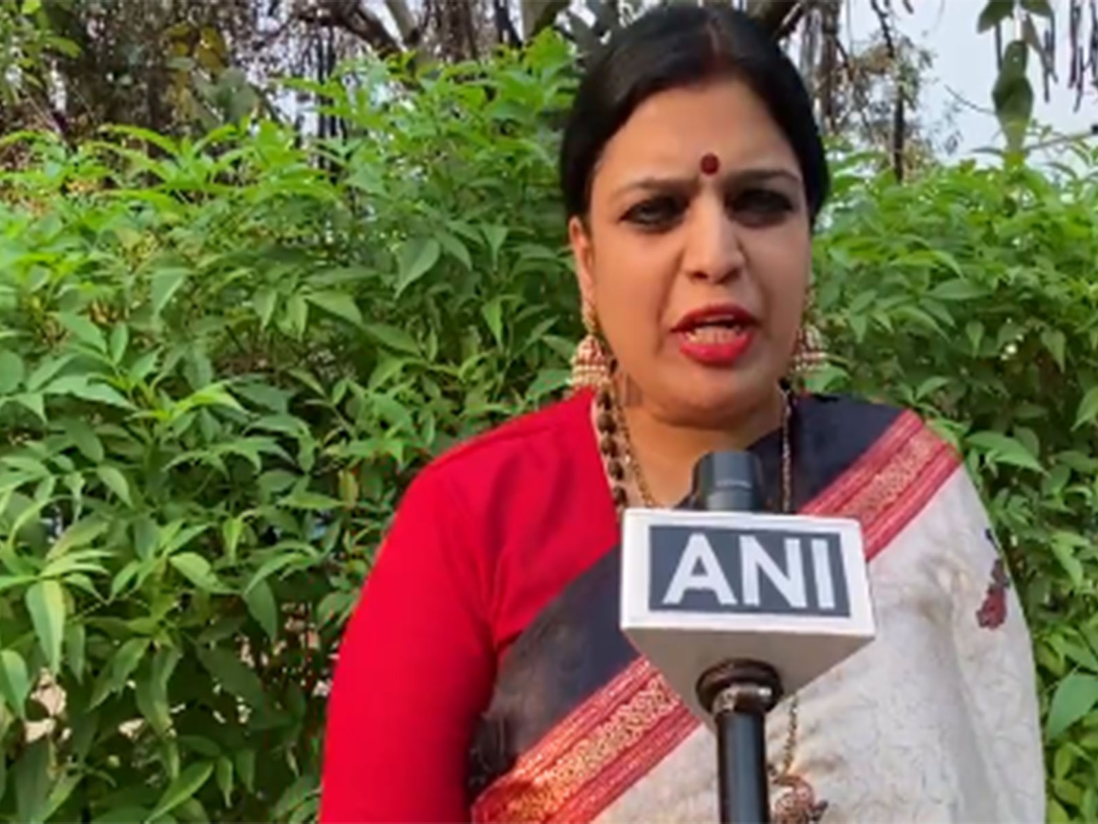 National Woman President of Vishva Hindu Raksha Parishad Yamuna Pathak (Photo/ANI)