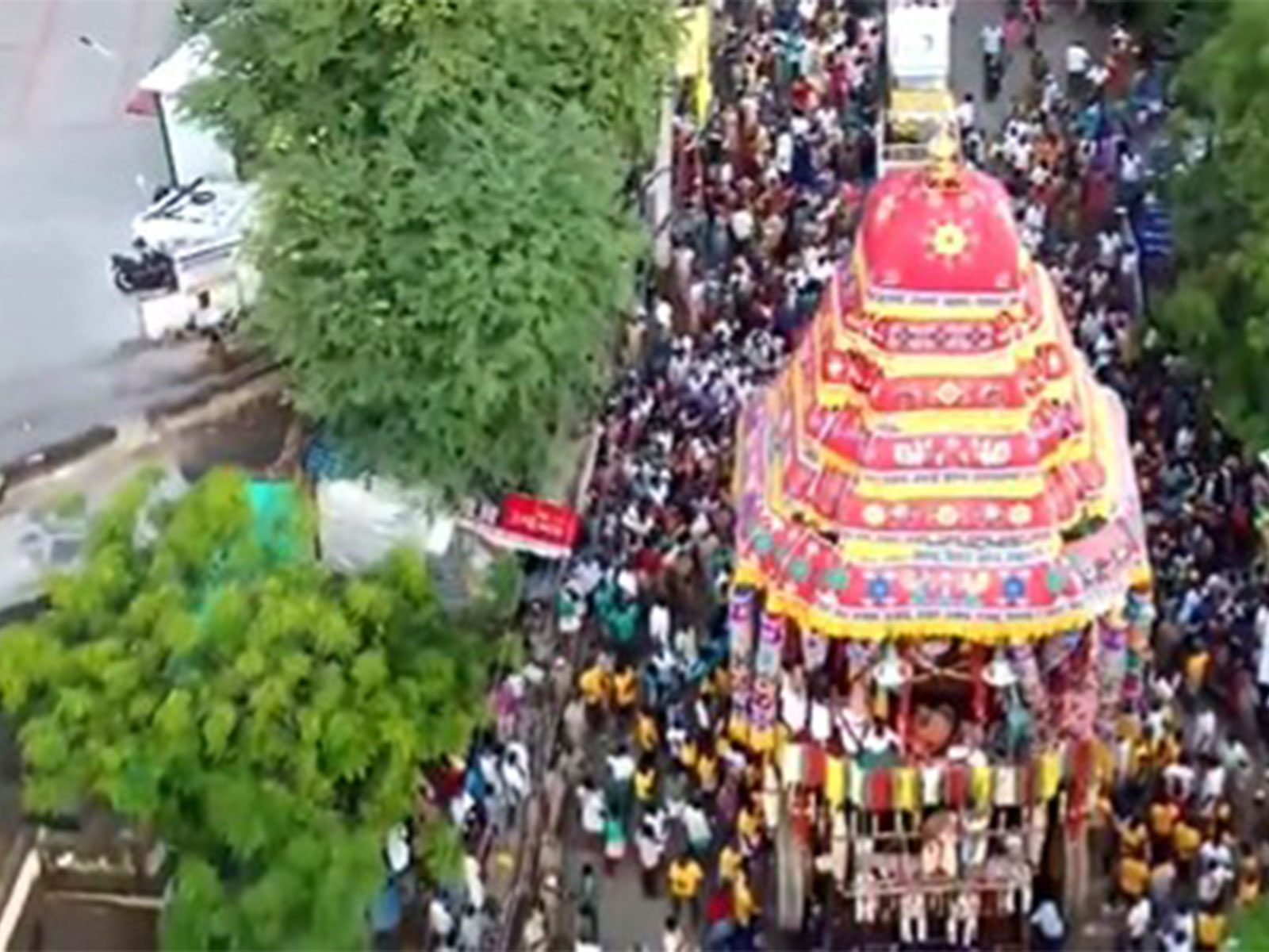 Panguni festival at the Thiruparankundram Murugan Temple in Madurai (Photo/ANI)