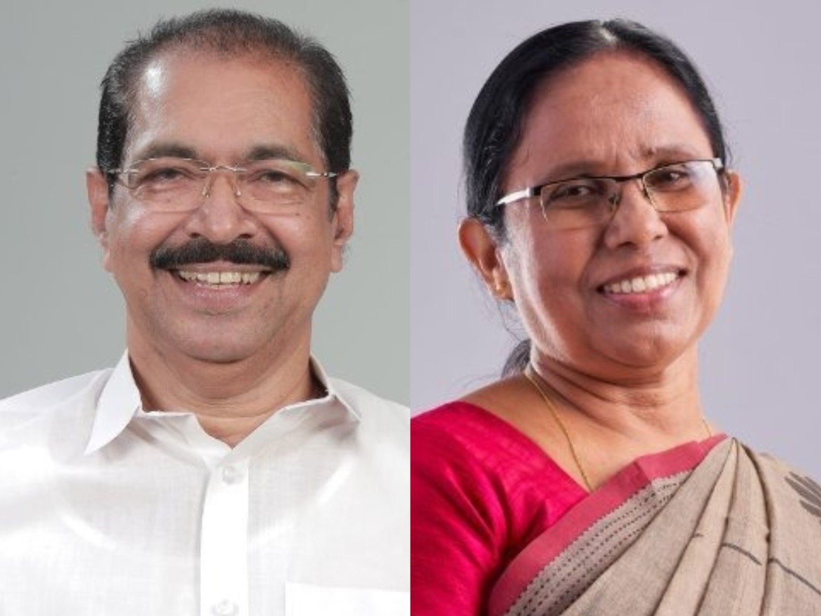 Congress Peravoor candidate Advocate Sunny Joseph (Photo: x/@SunnyJosephINC) and CPIM's Peravoor candidate KK Shailaja (Photo: x/@shailajateacher)