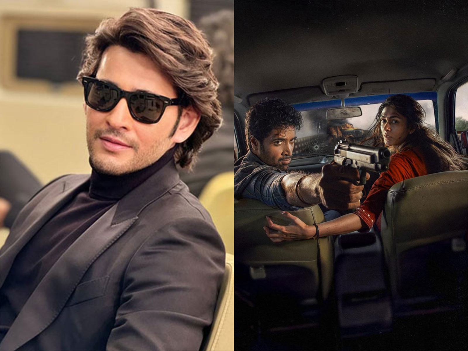 Mahesh Babu (R) Dacoit poster (L) (Photos/instagram/@urstrulymahesh/@adivisesh)