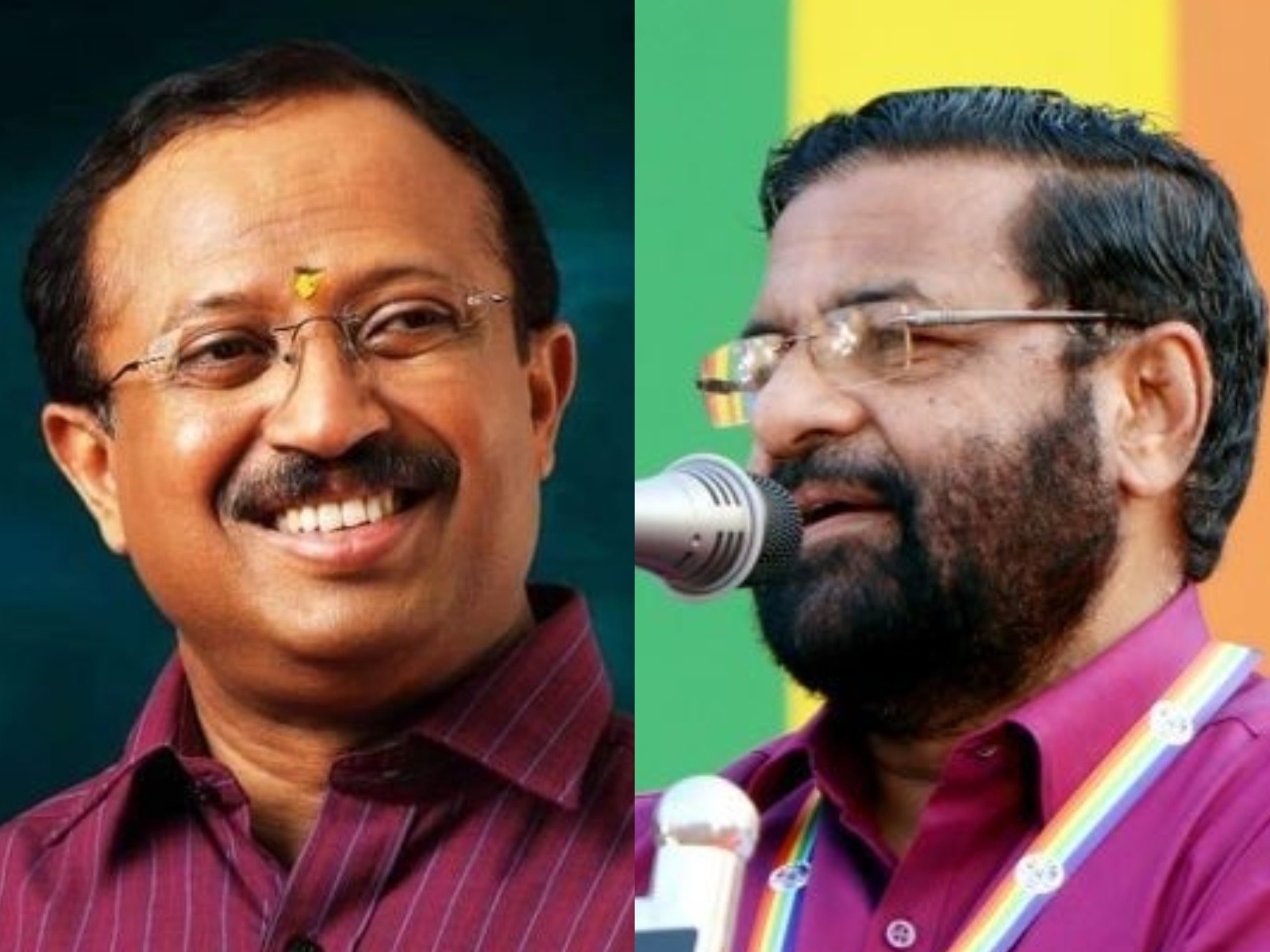 Kazhakkoottam BJP candidate V Muraleedharan (Photo: x/@MOS_MEA) and CPI(M)'s candidate Kadakampally Surendran (Photo: x/@kadakampalli)