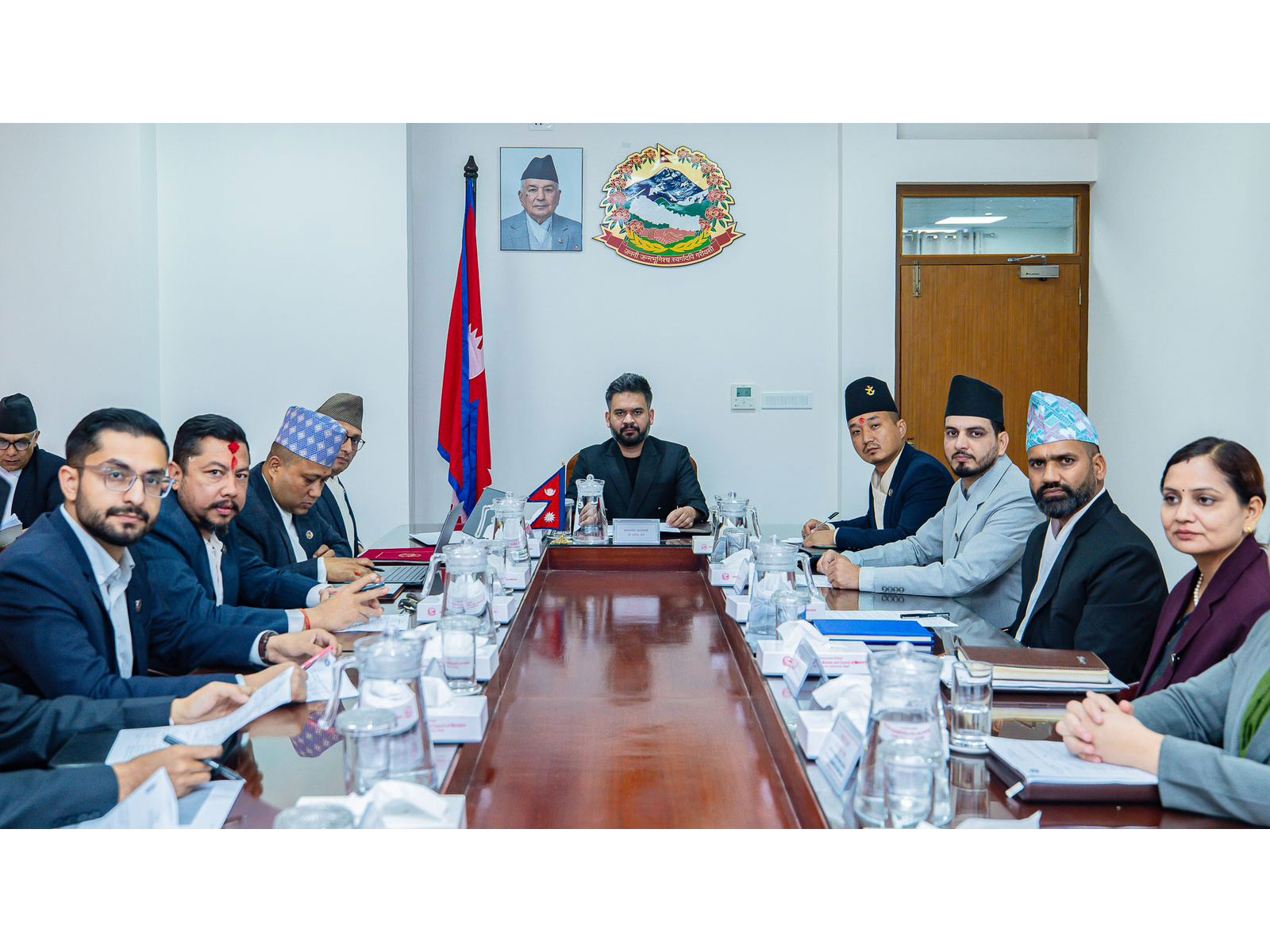 The meeting of the Council of Ministers held at the Office of the Prime Minister in Kathmandu (Photo/NepalPMO)
