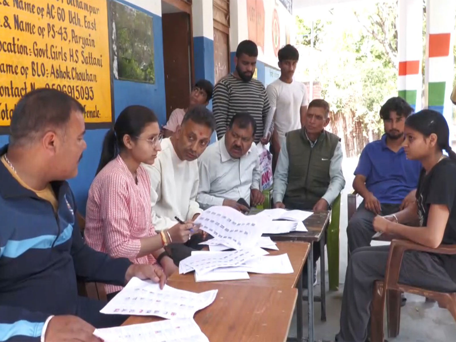 Panchayat electoral roll revision drive conducted in Udhampur (Photo/ANI)